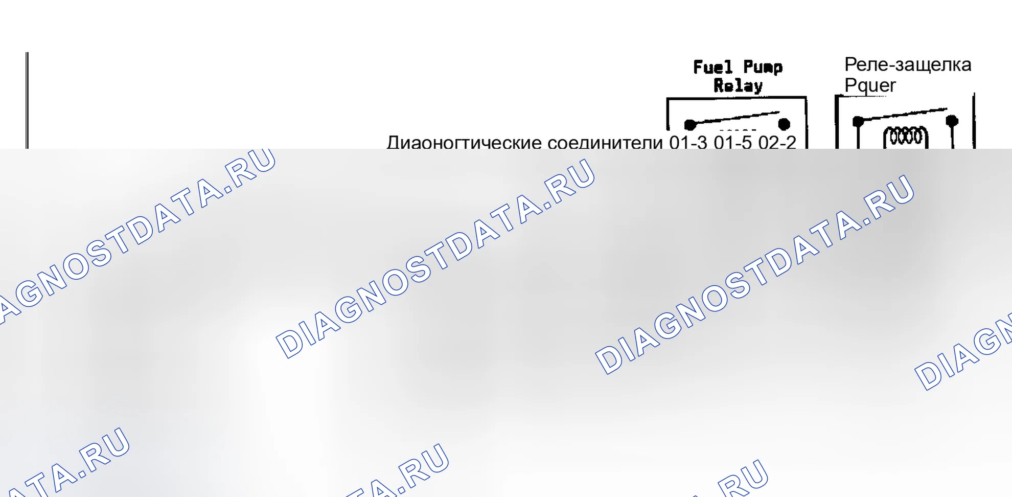 Рис. 54: Неисправность 1040: Схема питания Цепь реле фиксации низкого уровня. Jeep Cherokee II