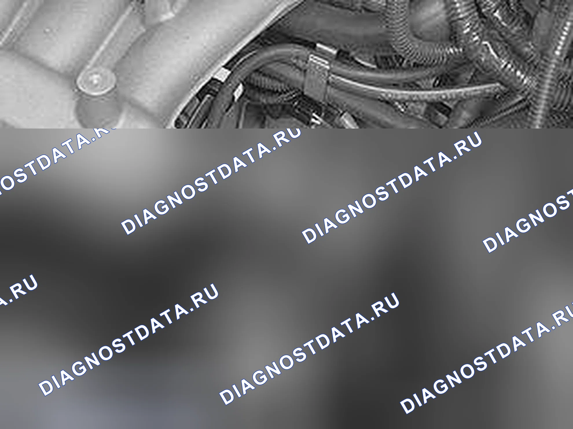Рис. 314: Установка инструмента для регулировки коленчатого вала. Volvo V70 II