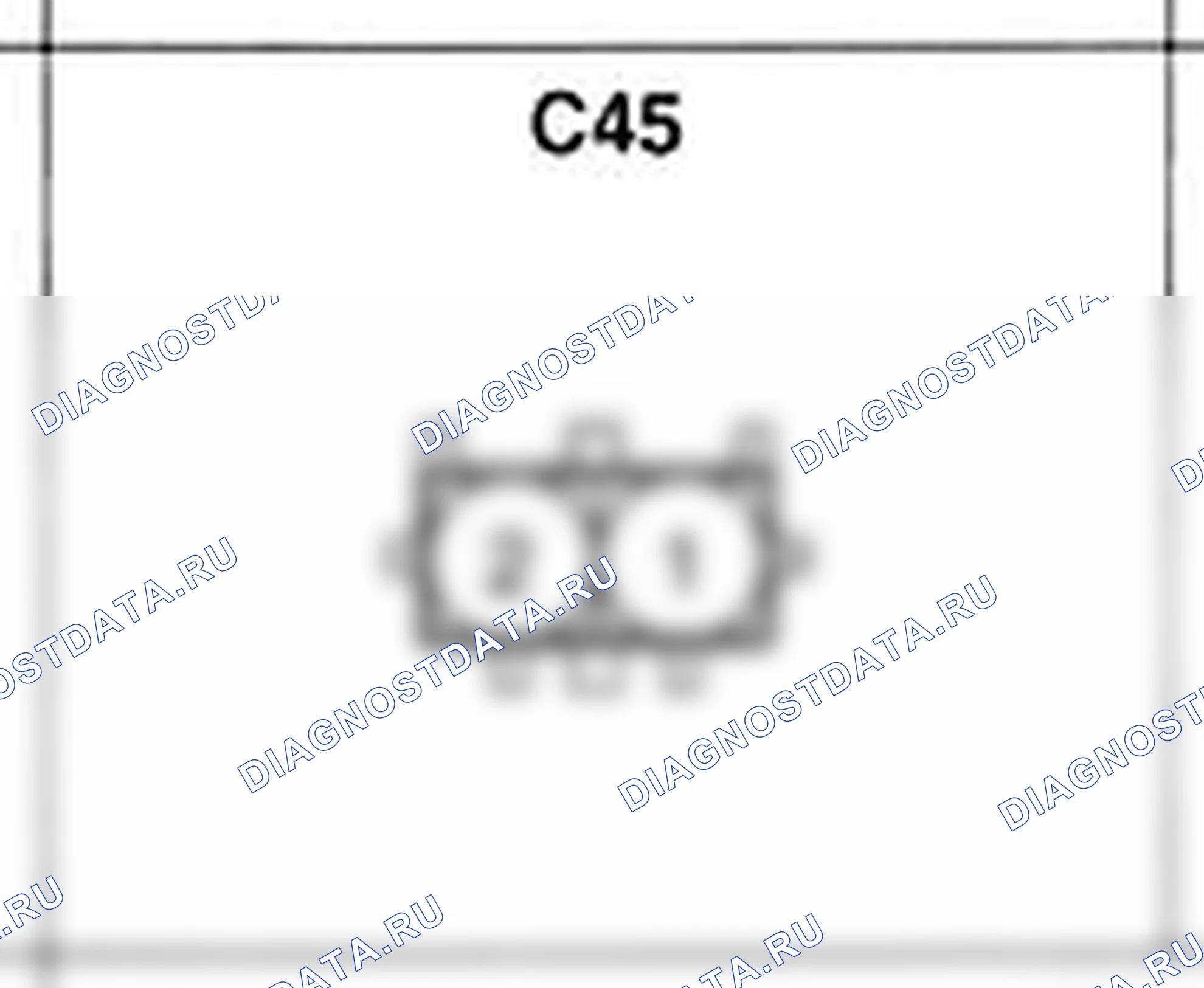 Распиновка разъёма C45 — жгута управления. Hyundai H-1 A1