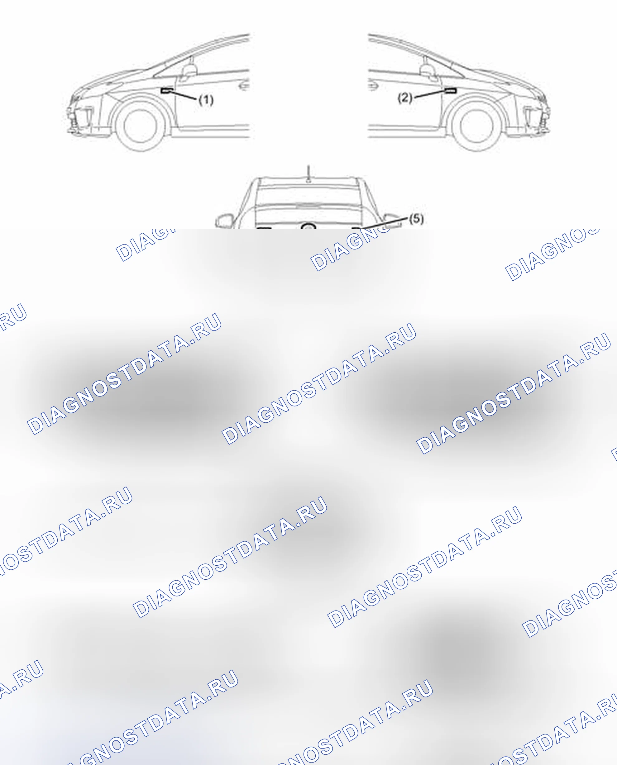 Рис. 352: ИЛЛЮСТРАЦИЯ. Toyota Prius III рестайлинг