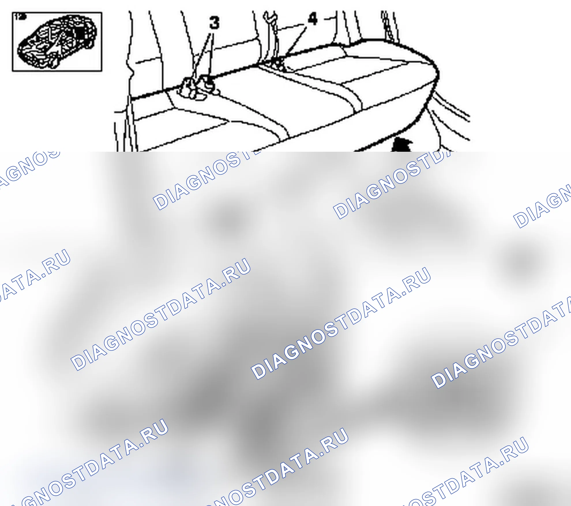 Снятие и установка или замена заднего сиденья (модели F 68, F69). Opel Signum I рестайлинг