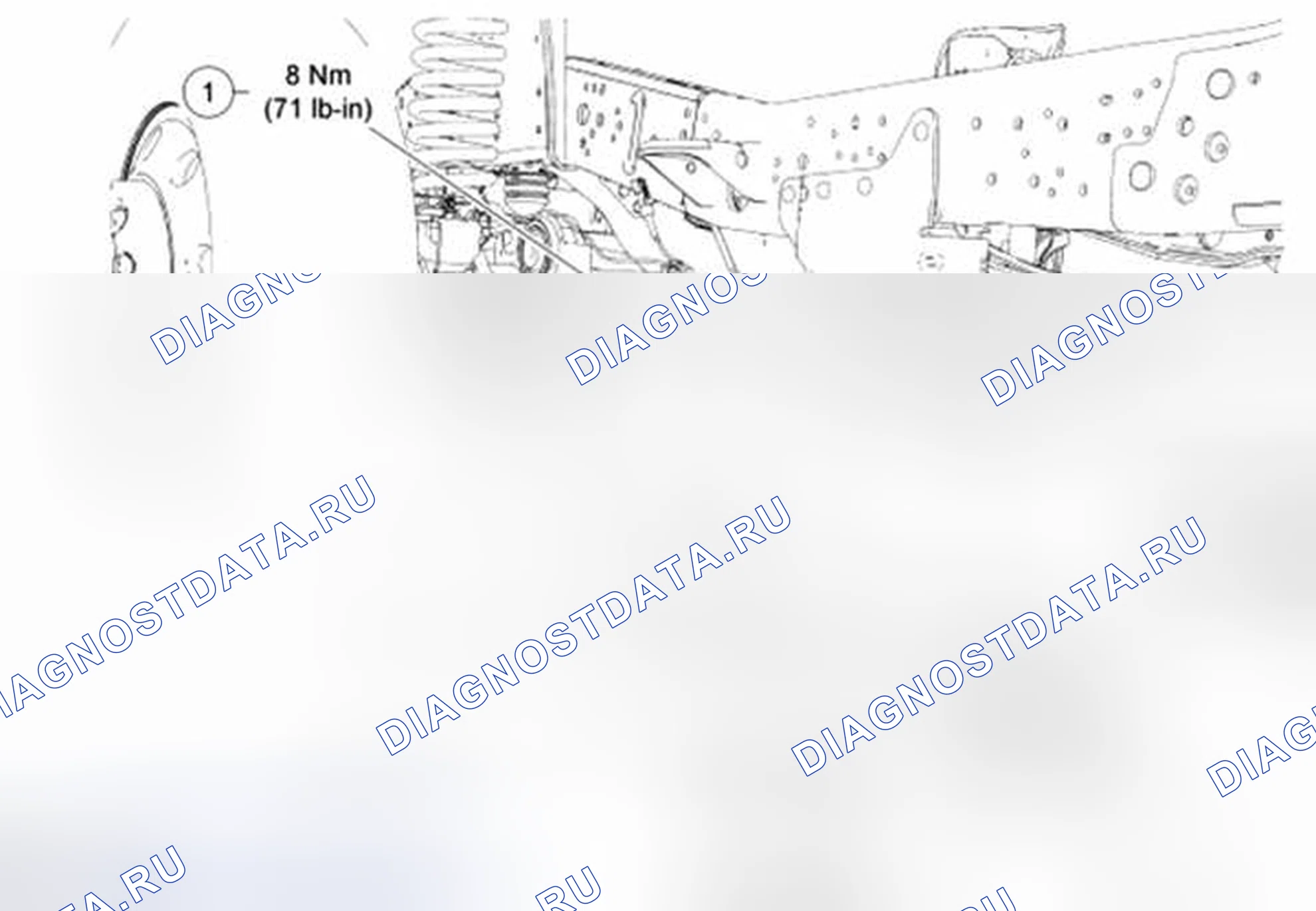 Рис. 128: Радиусный манипулятор. Ford Pickup F250 Super Duty II