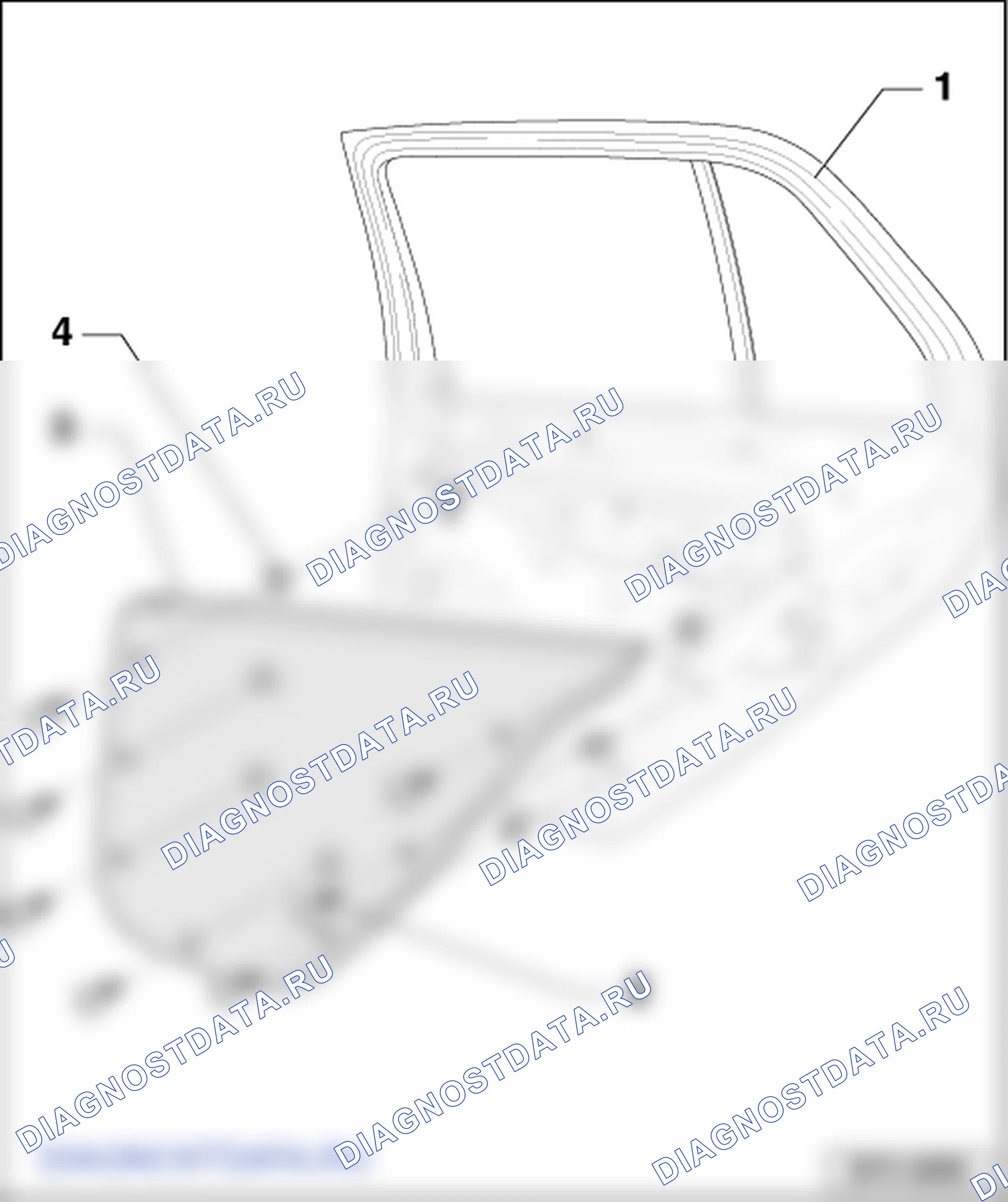 Молдинги дверей. Skoda Fabia I