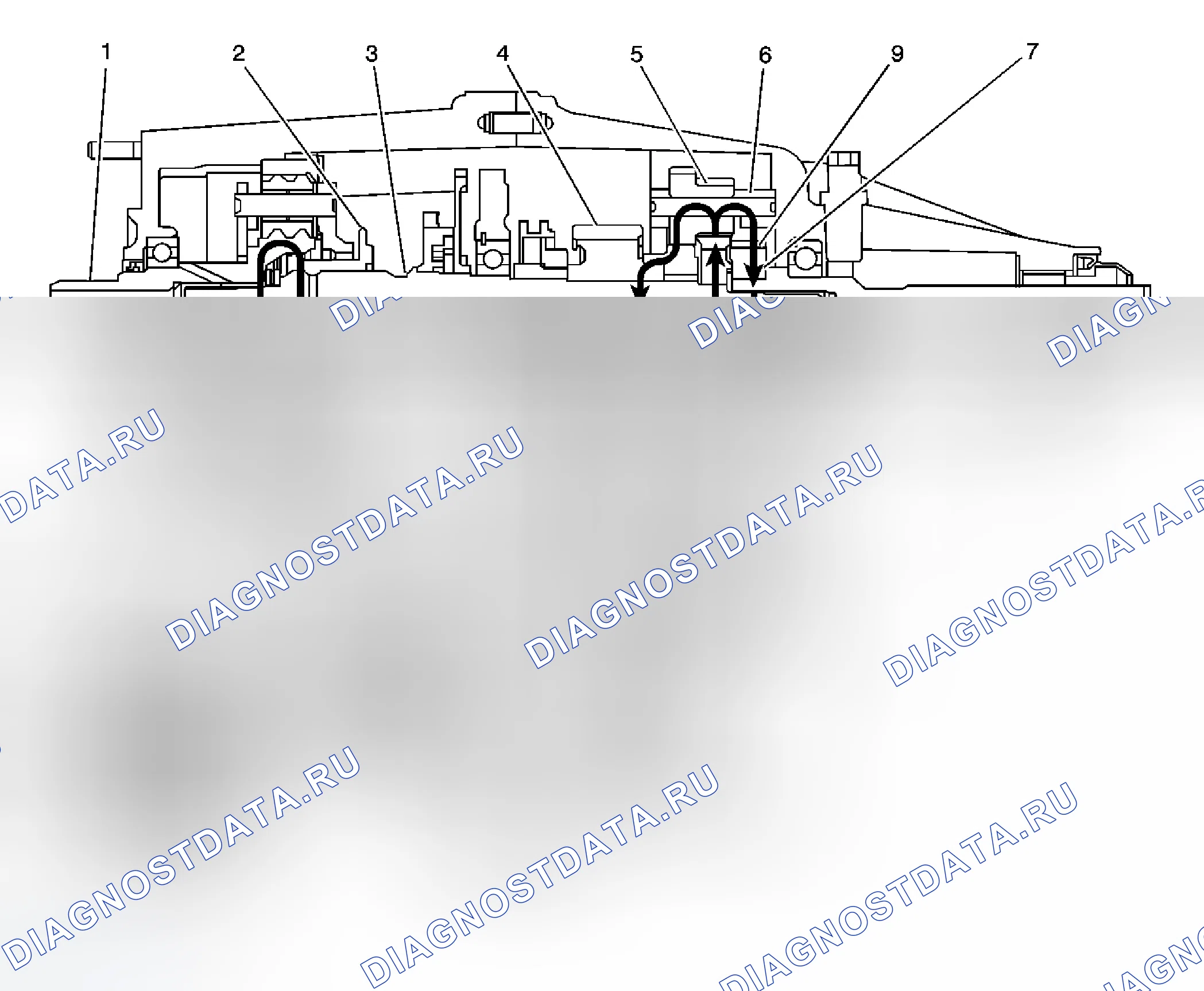 Рис. 39: Режим 4HI Поток мощности. Hummer H3 I