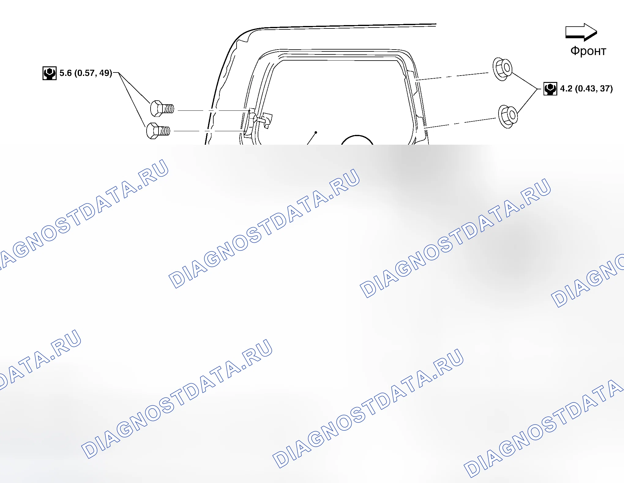 Рис. 99: Демонтаж и монтаж (без задних окон с электроприводом). Honda N-WGN I