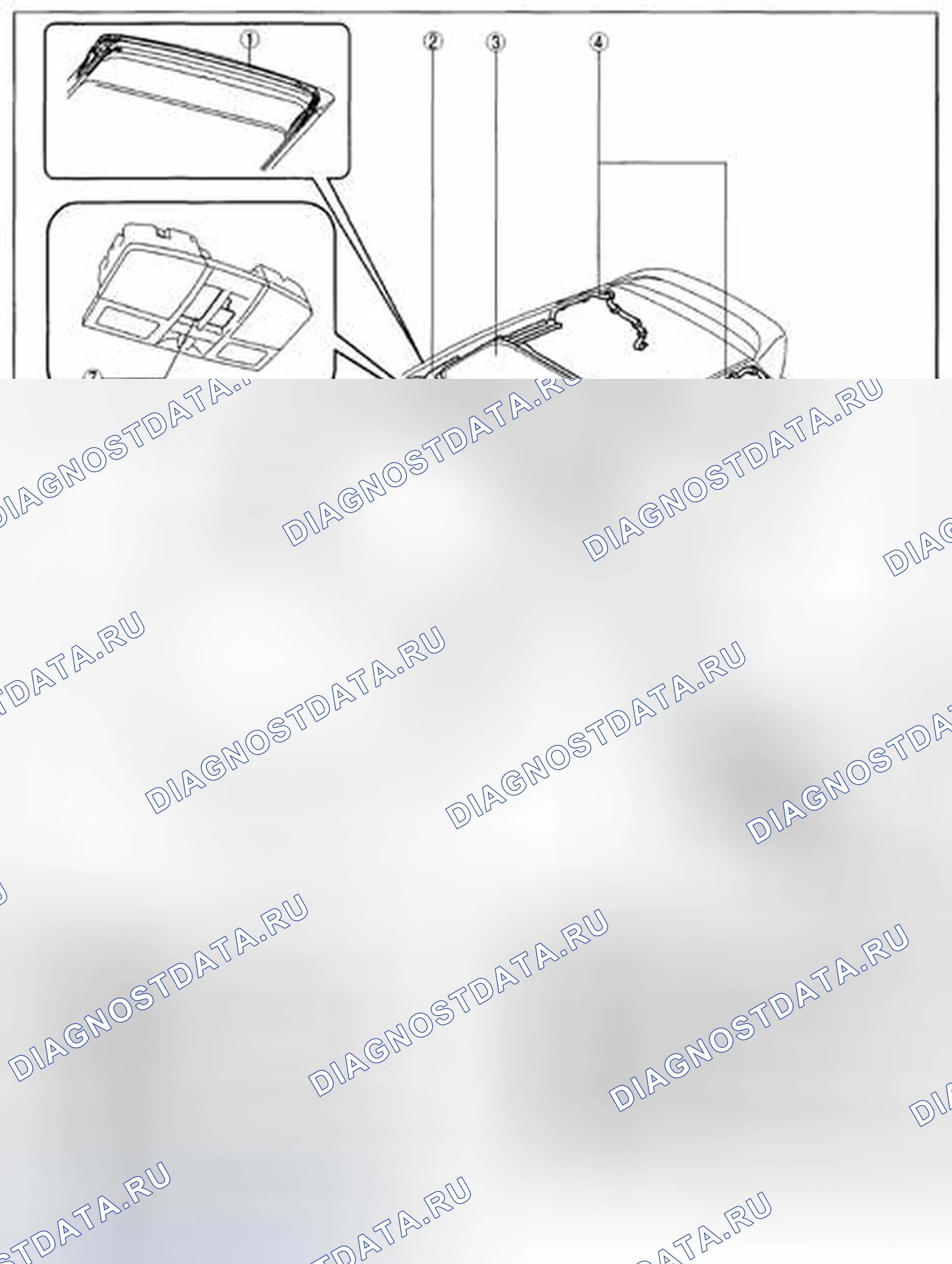 Рис. 1: ИНДЕКС МЕСТОПОЛОЖЕНИЯ ЛЮКА. Honda CR-V IV рестайлинг
