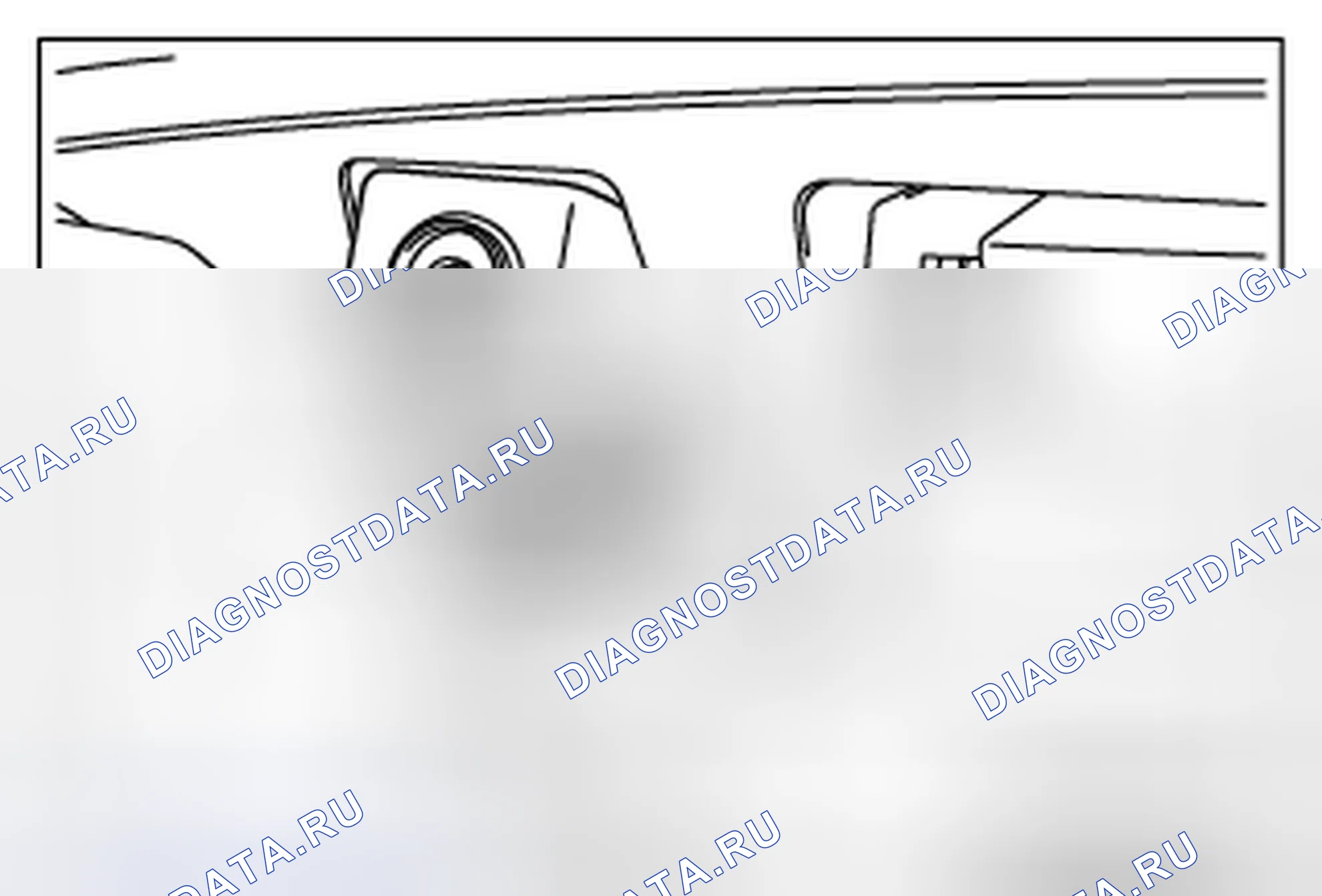 Рис. 18: <<A>> ДЕМОНТАЖ КАМЕРЫ ЗАДНЕГО ВИДА. Mitsubishi Lancer Ralliart X рестайлинг