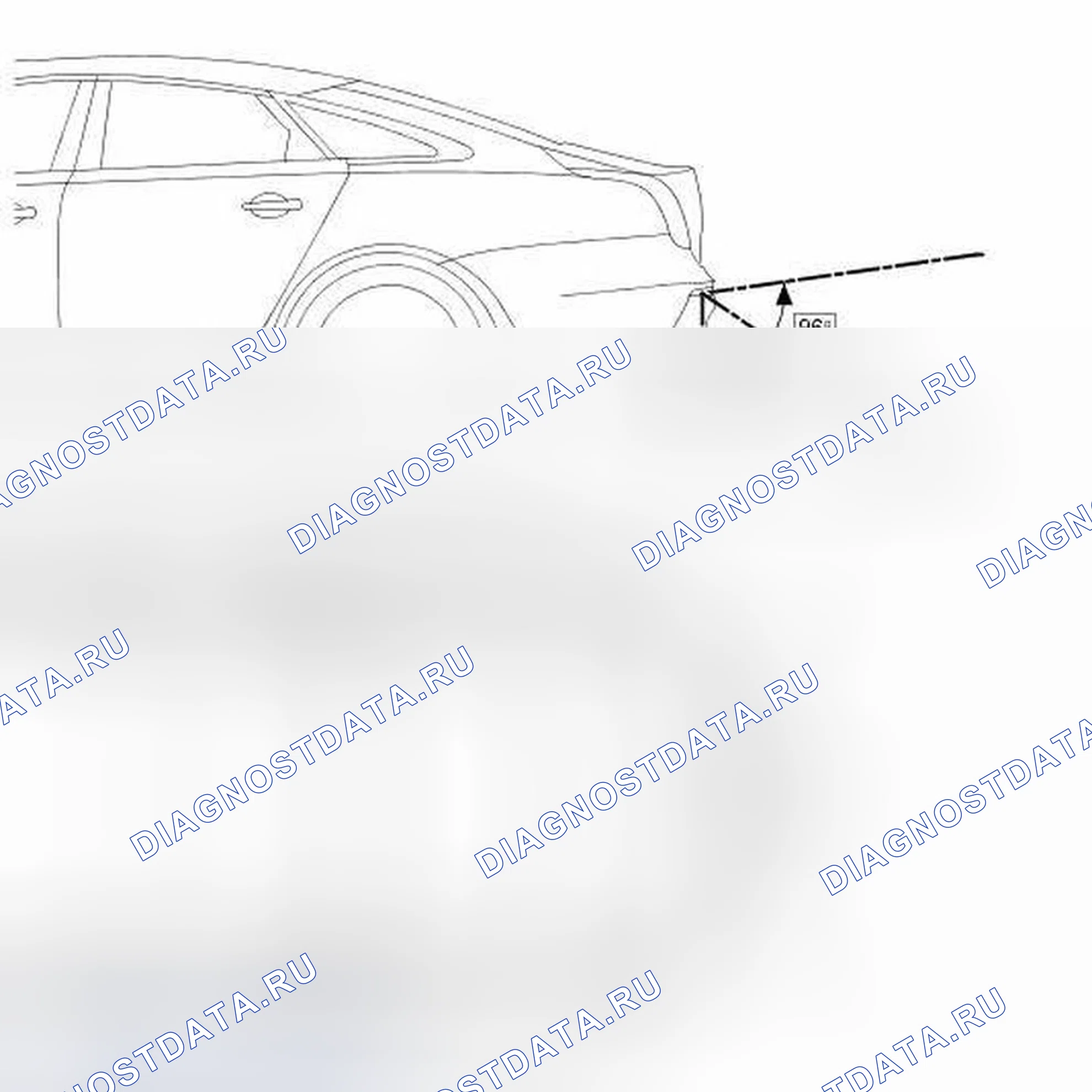 Рис. 28: Камера помощи при парковке. Jaguar XJ X351
