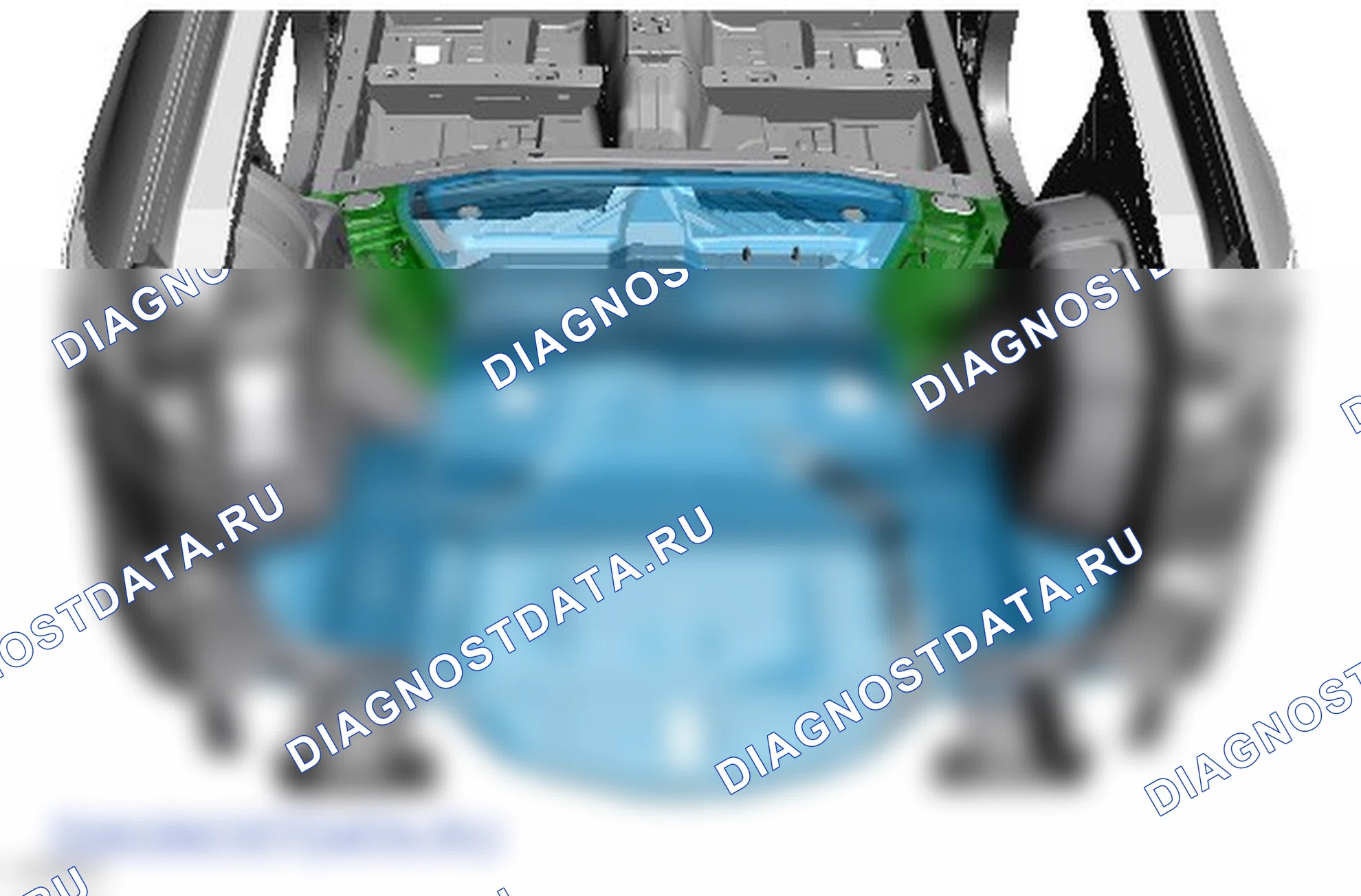 Как снять и установить заднюю панель пола. Ford Edge II