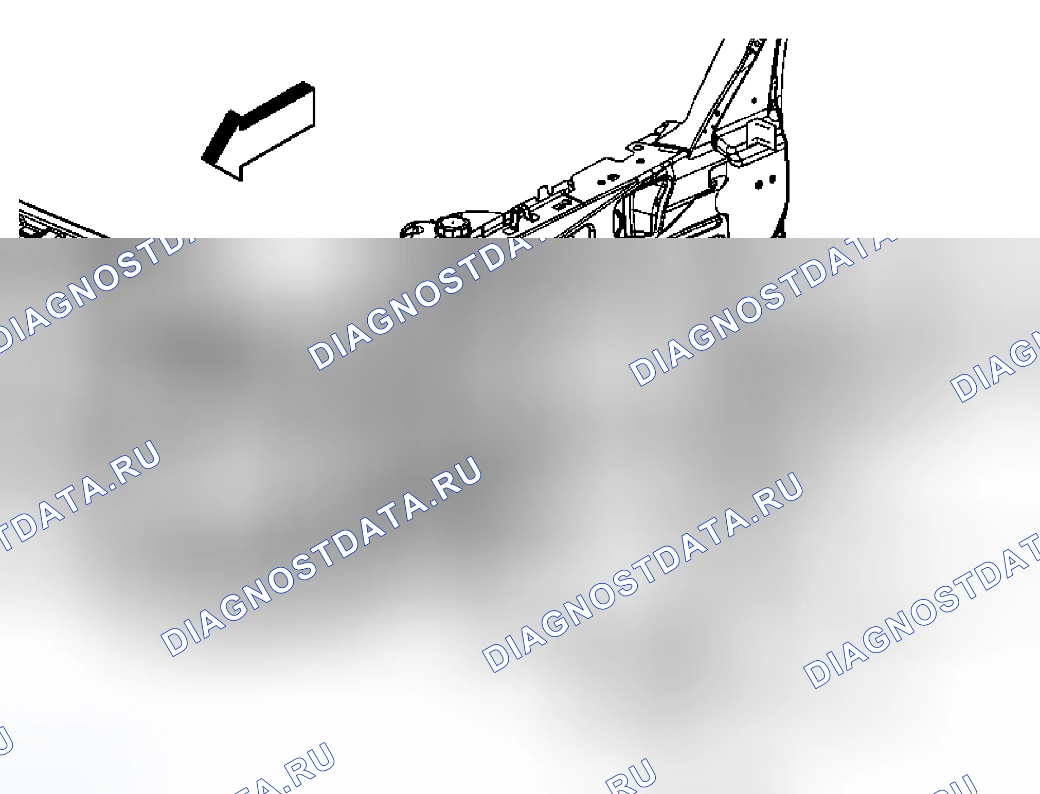 Рис. 4: Замена брызгозащитного экрана двигателя. Kia Ceed JD рестайлинг