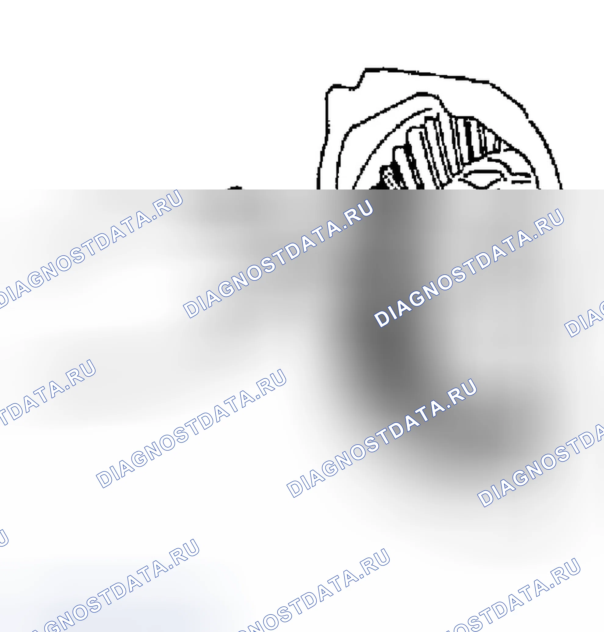 Рис. 24: Проверка контакта зуба. Infiniti FX35 I