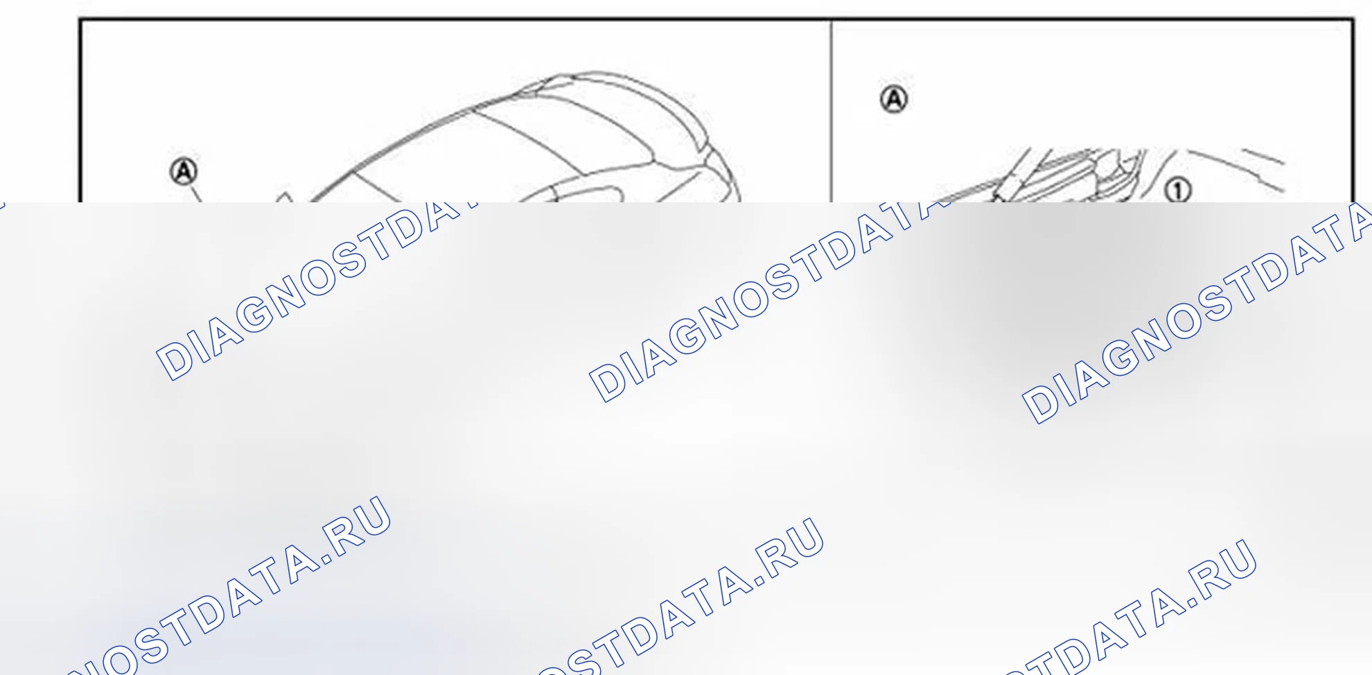 Рис. 290: Расположение компонентов. Infiniti Q60 I