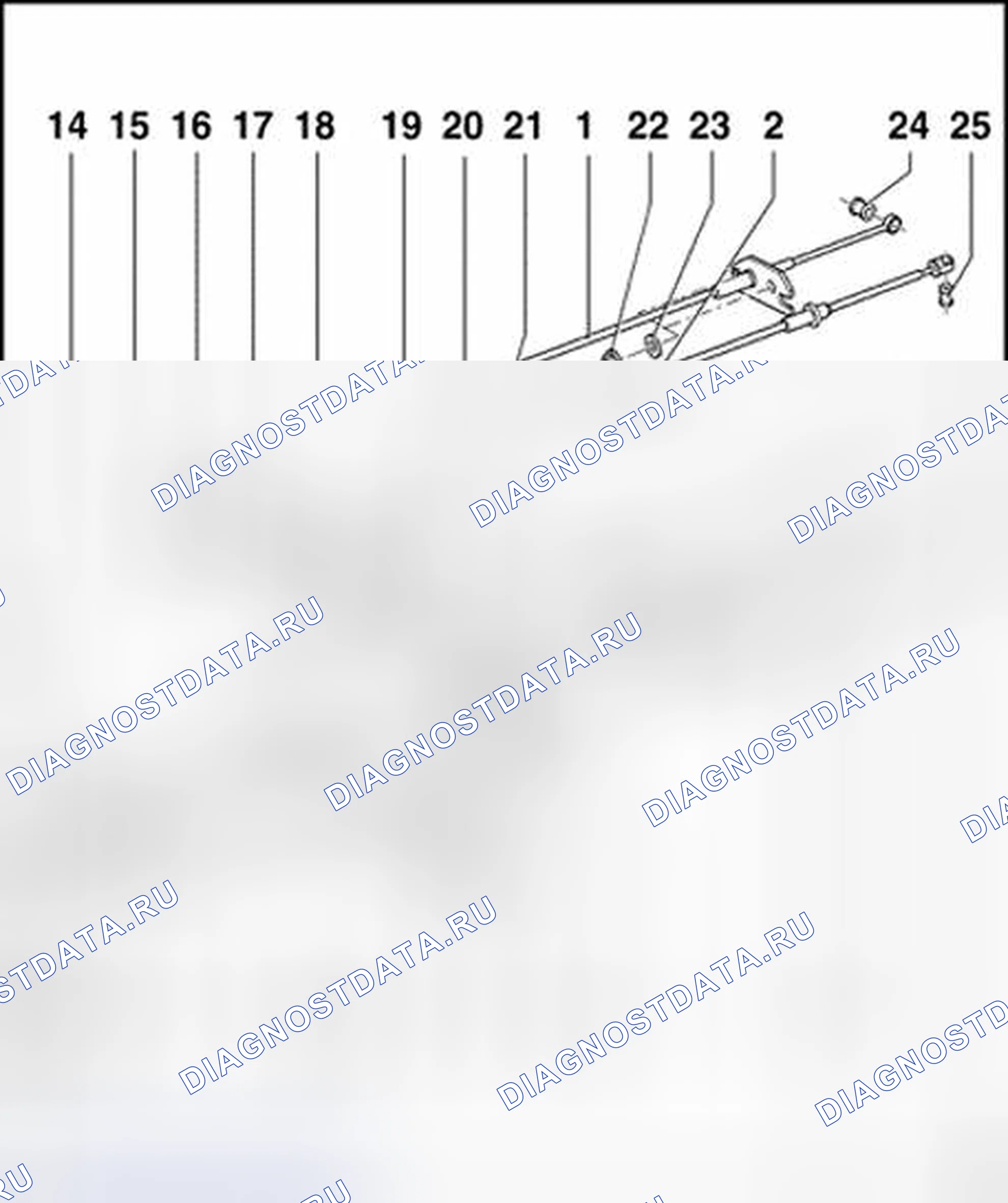 Рис. 158: Селекторные кабели, снятие и установка. Volkswagen Golf Mk4