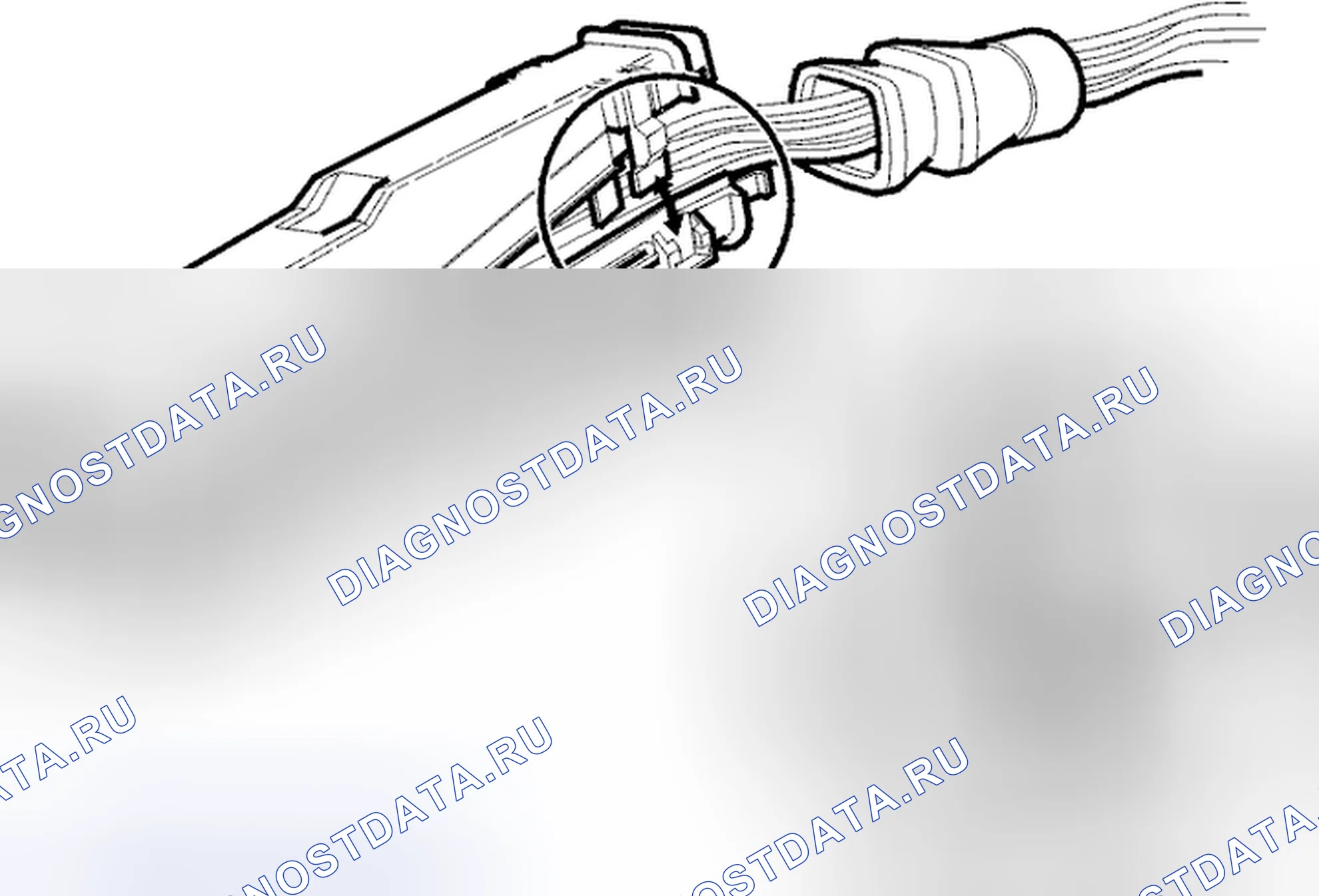 Рис. 208: Снять крышку разъема. Volvo C70 I