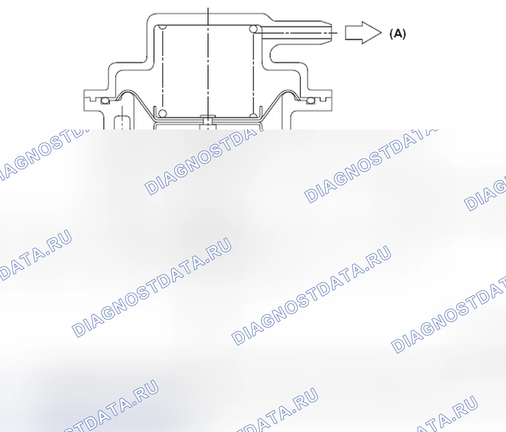 Рис. 488: КЛАПАН ПЕРЕПУСКА ВОЗДУХА. Subaru Outback BR