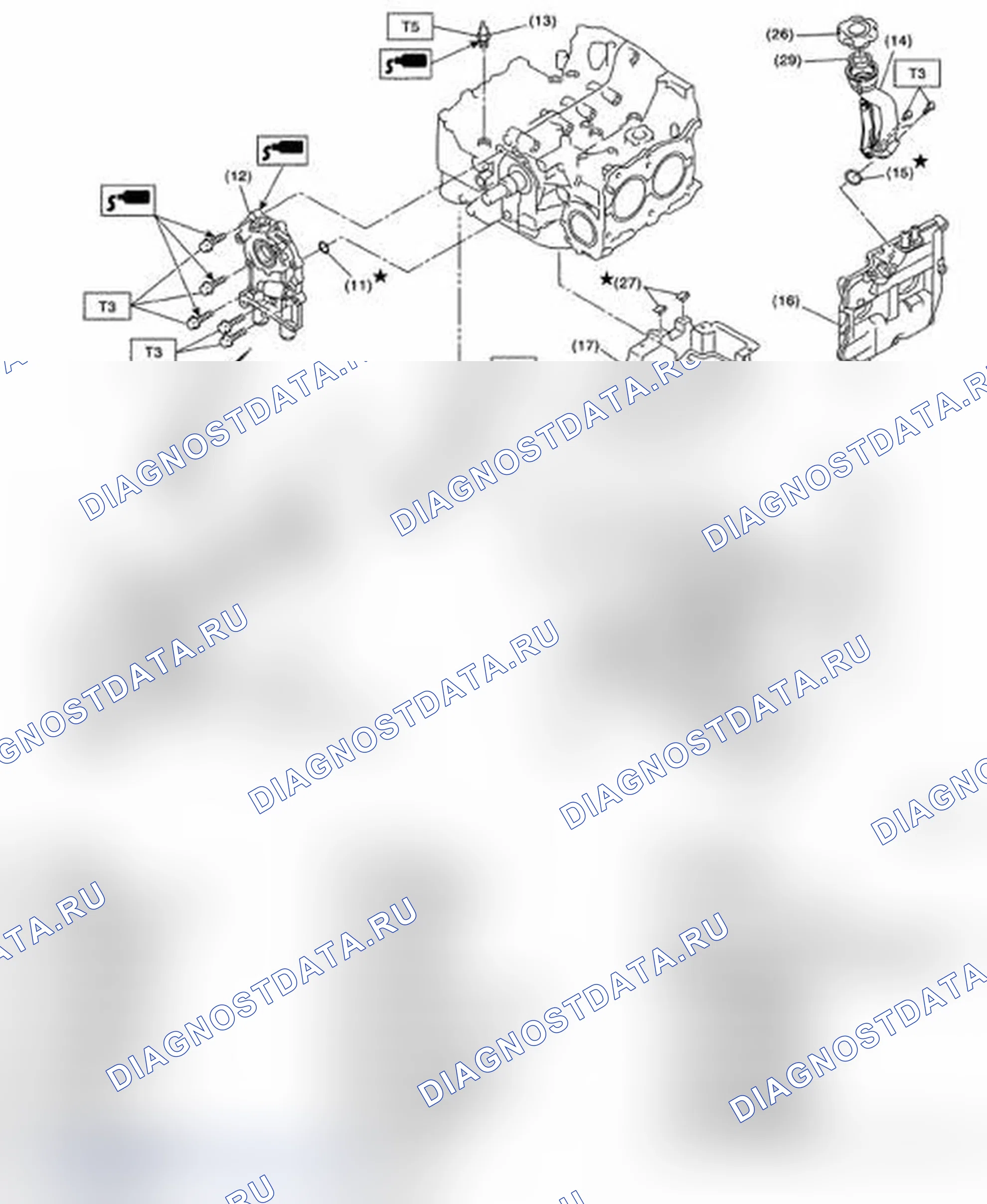 Рис. 52: КОМПОНЕНТ. Subaru Impreza WRX GH