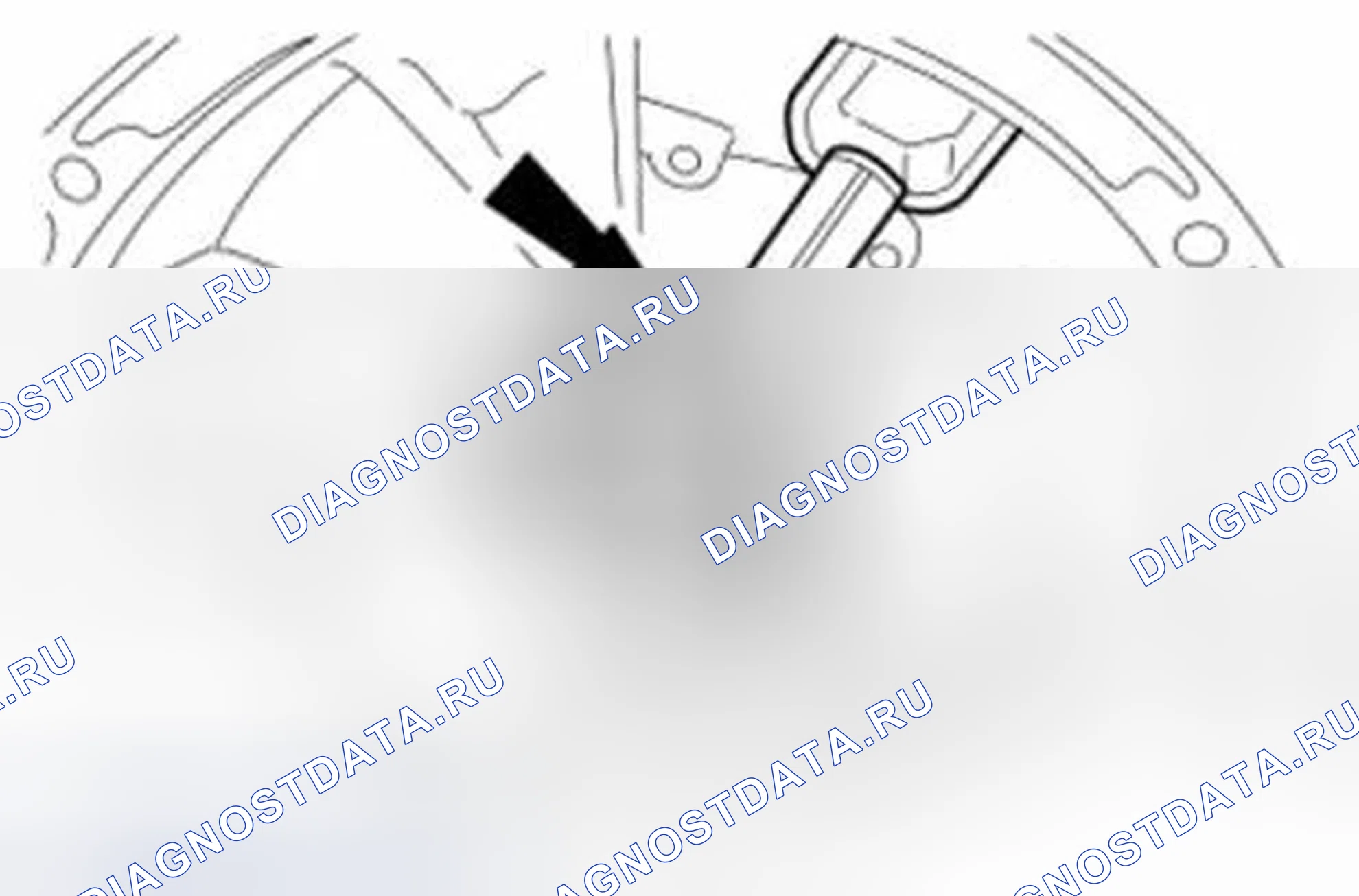 Рис. 4: Проверка ведомого цилиндра сцепления. Ford Fiesta Mk6