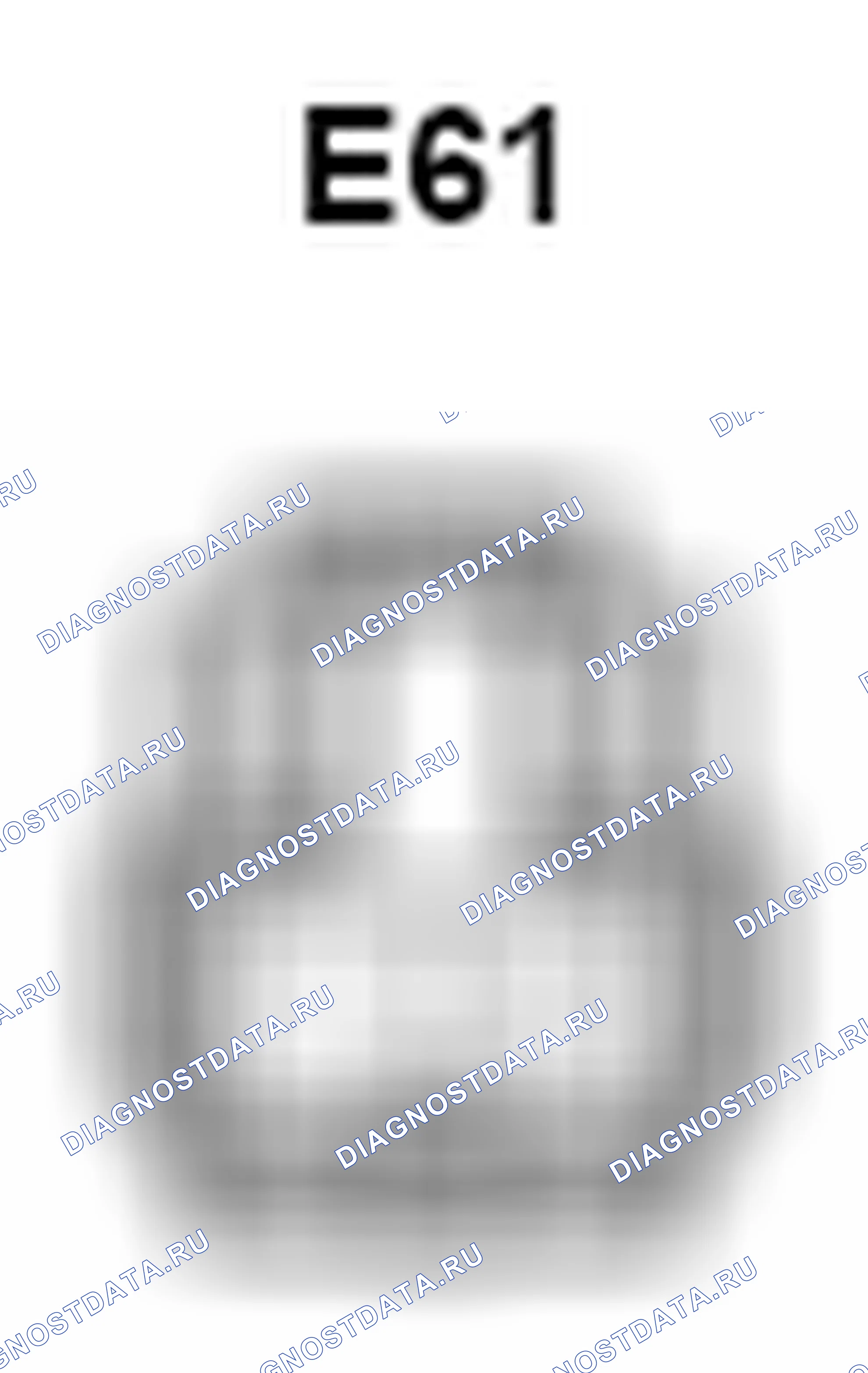 Рис. 1333: Вид с торца разъема опции (буфер шины) (E61). Toyota Camry XV40 рестайлинг