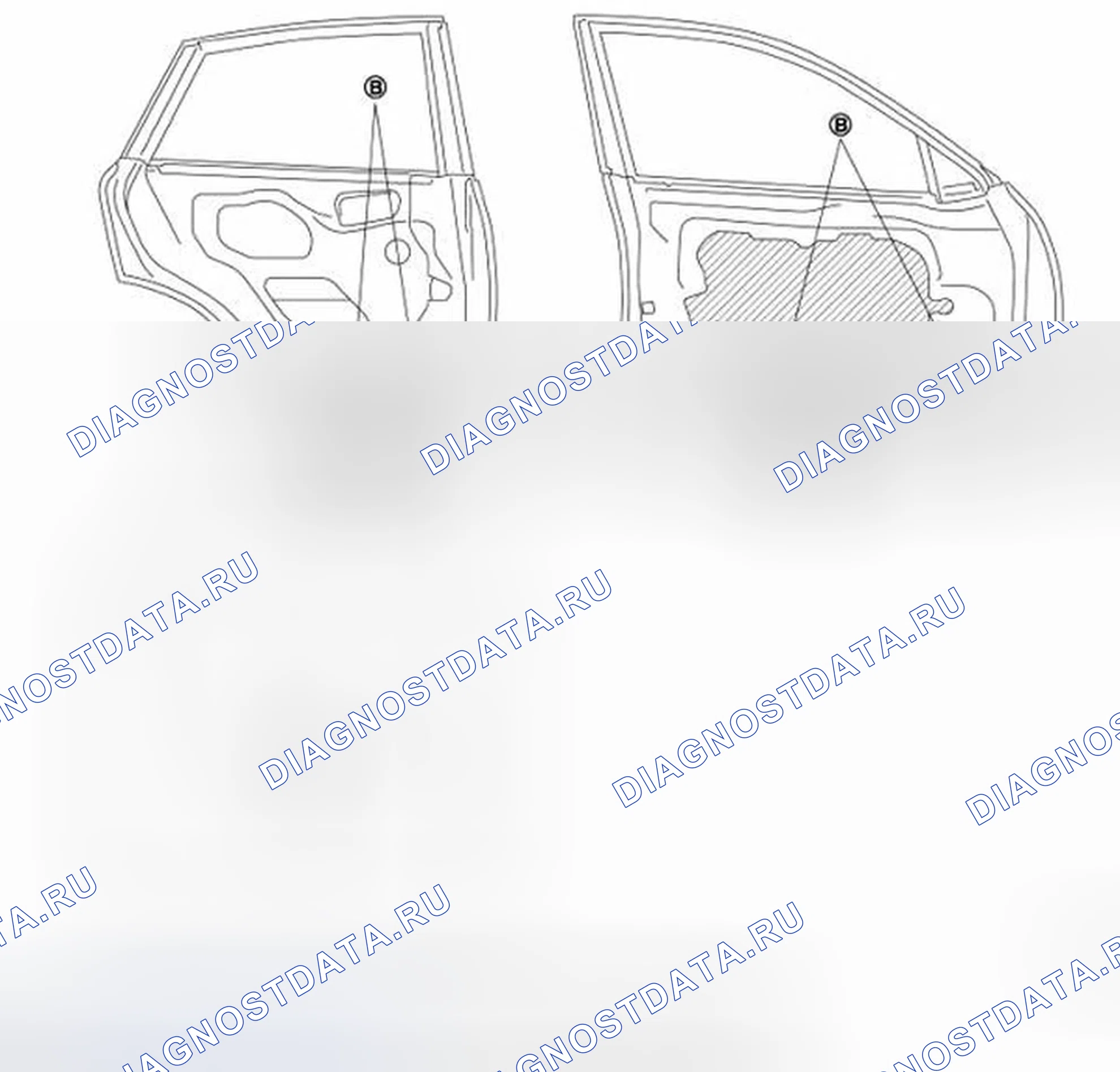 Рис. 181: ДВЕРЬ. Infiniti QX50 I