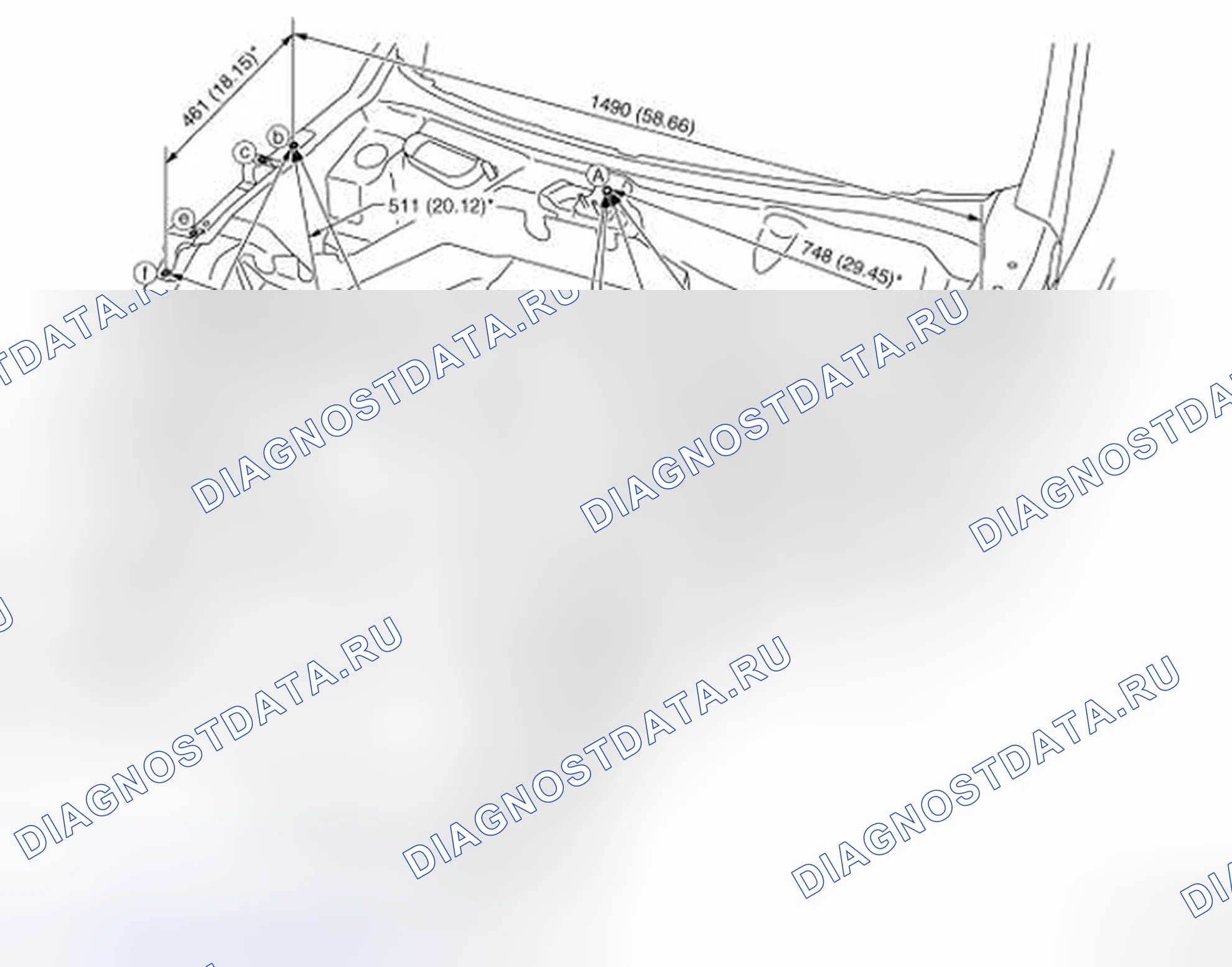 Рис. 68: Измерение. Nissan 370Z I рестайлинг