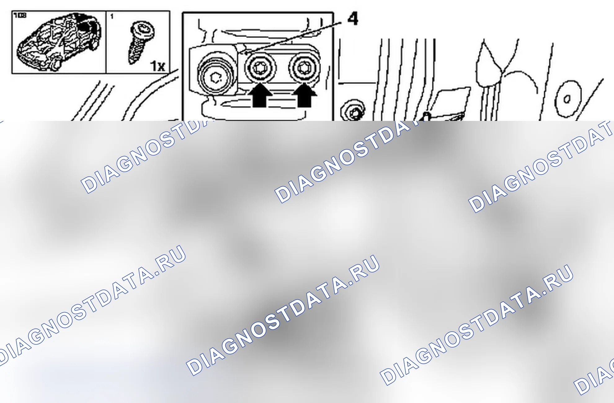 Снять и установить дверной стопор двери задней панели (модель F 06, F 25). Opel Combo C