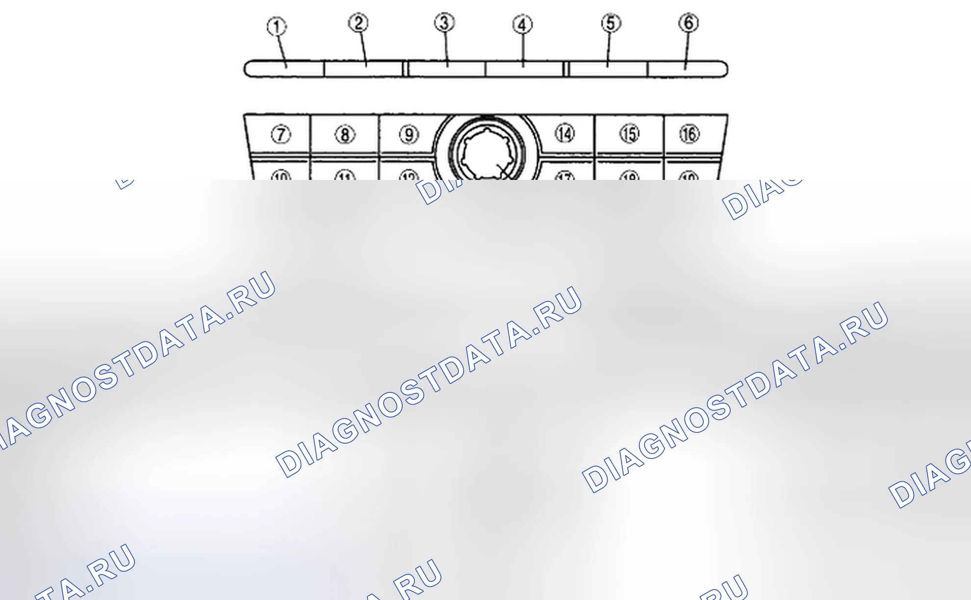 Рис. 4: Кнопки. Mazda CX-7 I