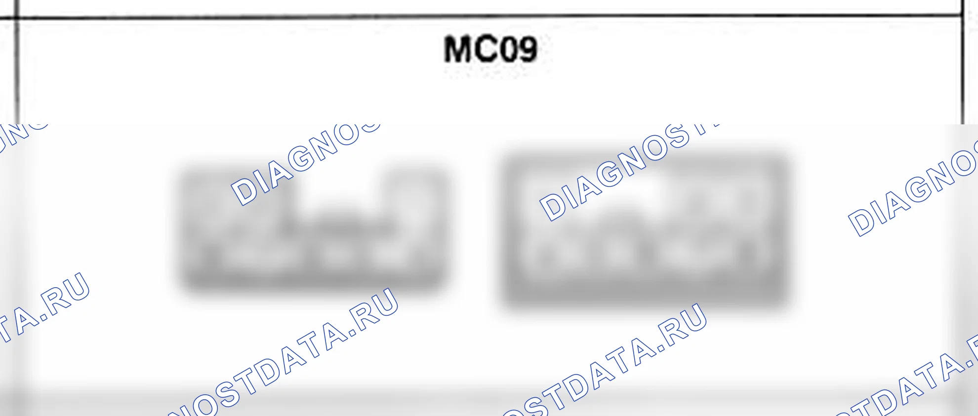 Распиновка разъёма MC09 — основного жгута. Hyundai H-1 A1