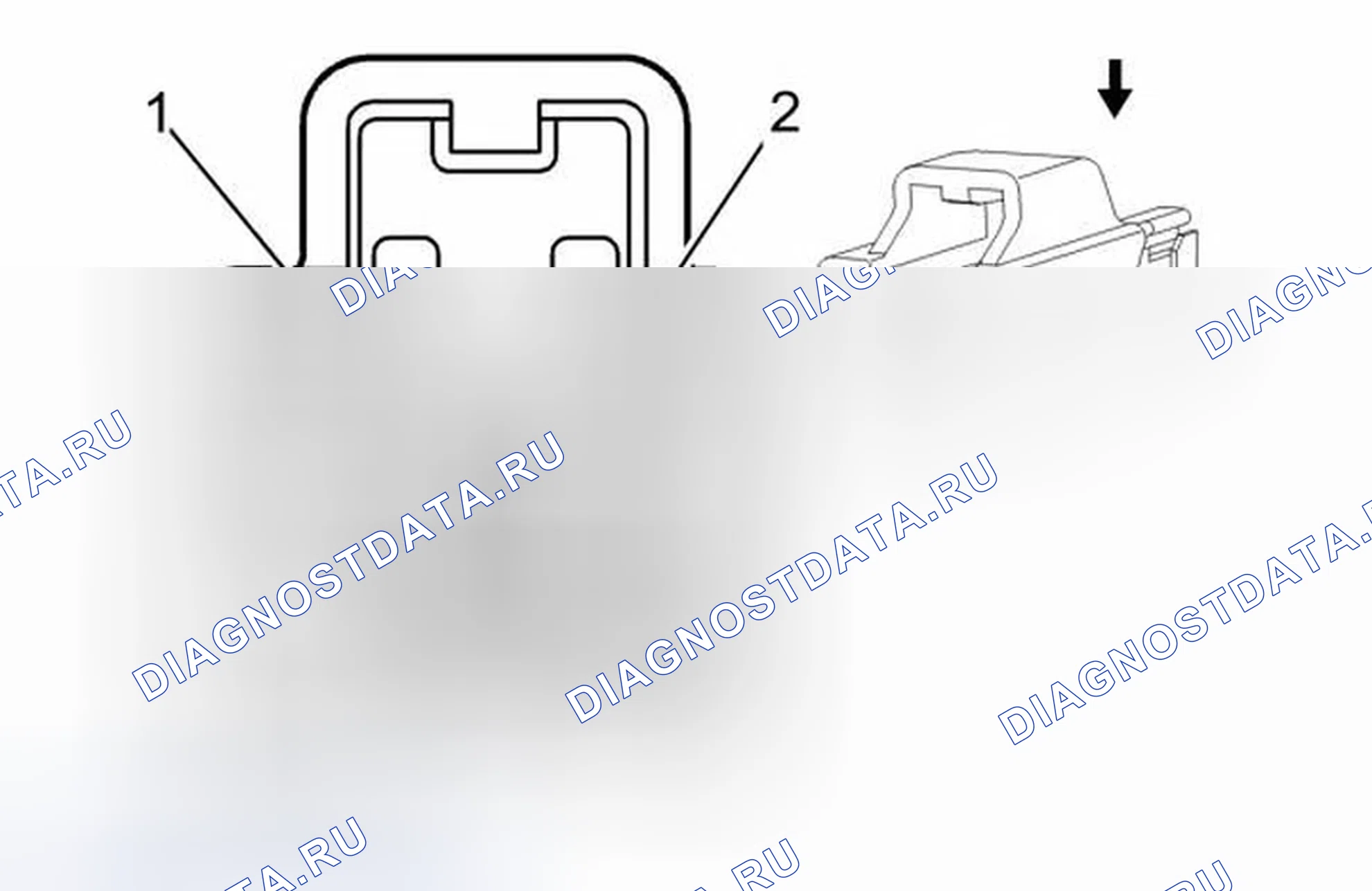 Рис. 349: Выключатель управления дверь багажника - Внешний. Chevrolet Traverse I