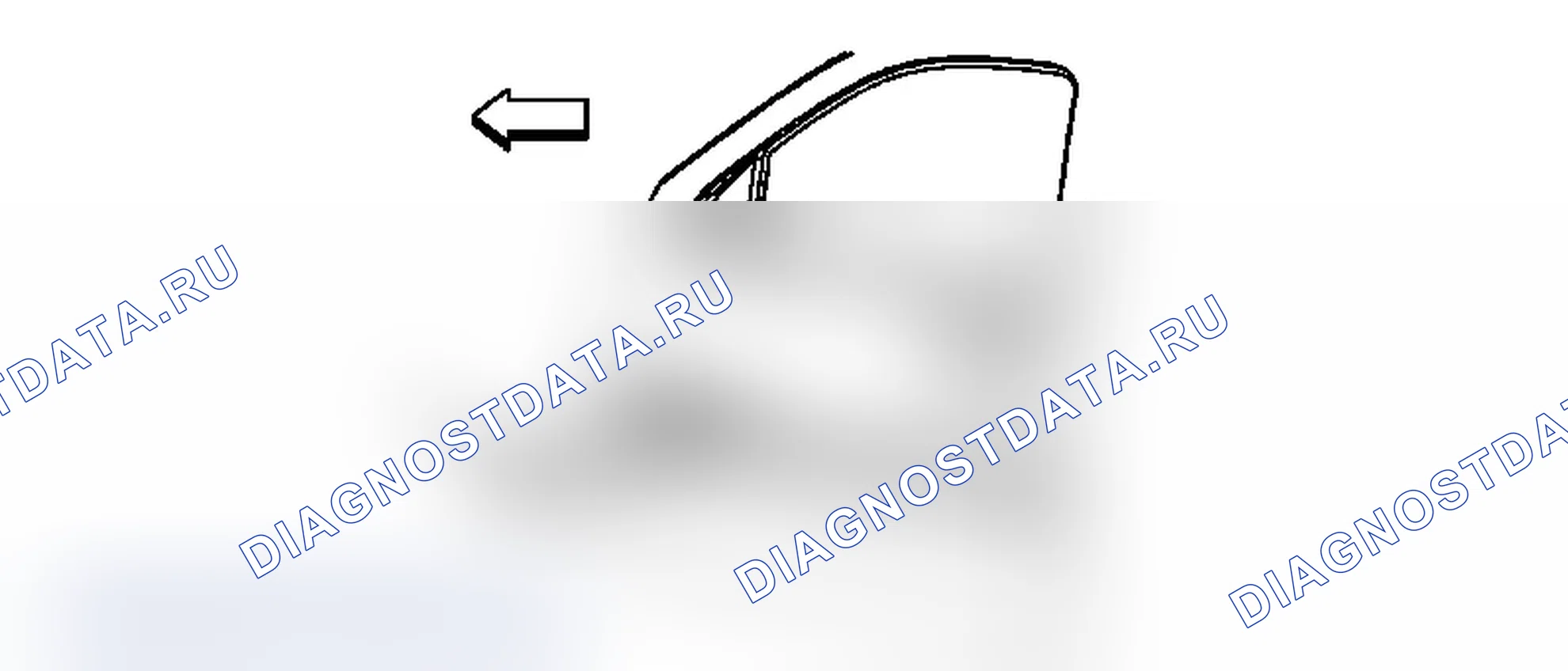 Рис. 28: Замена эмблемы/шильдика передней двери (Denali). Chevrolet Tahoe III