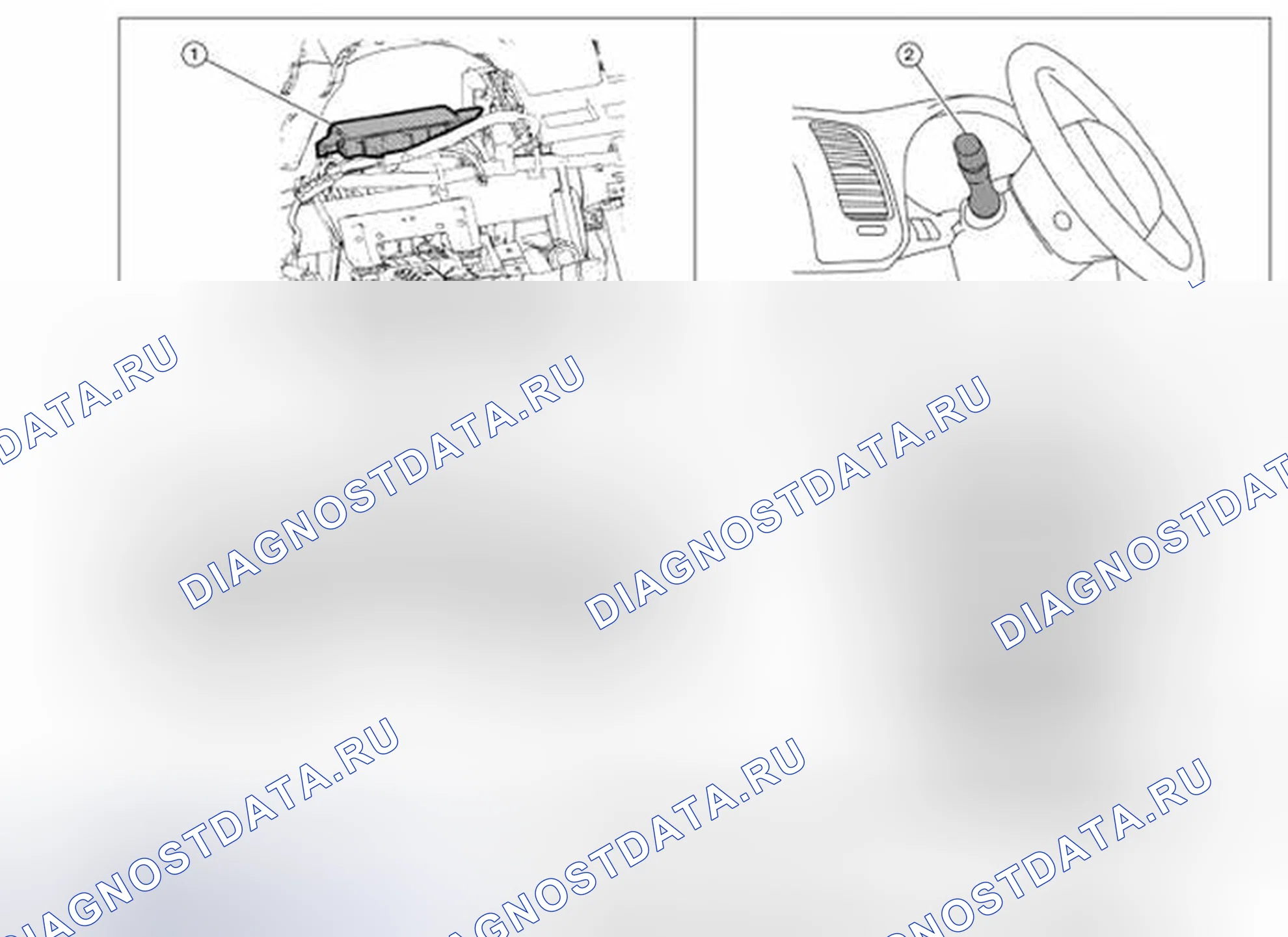 Рис. 9: Расположение компонентов. Nissan Altima L32 рестайлинг