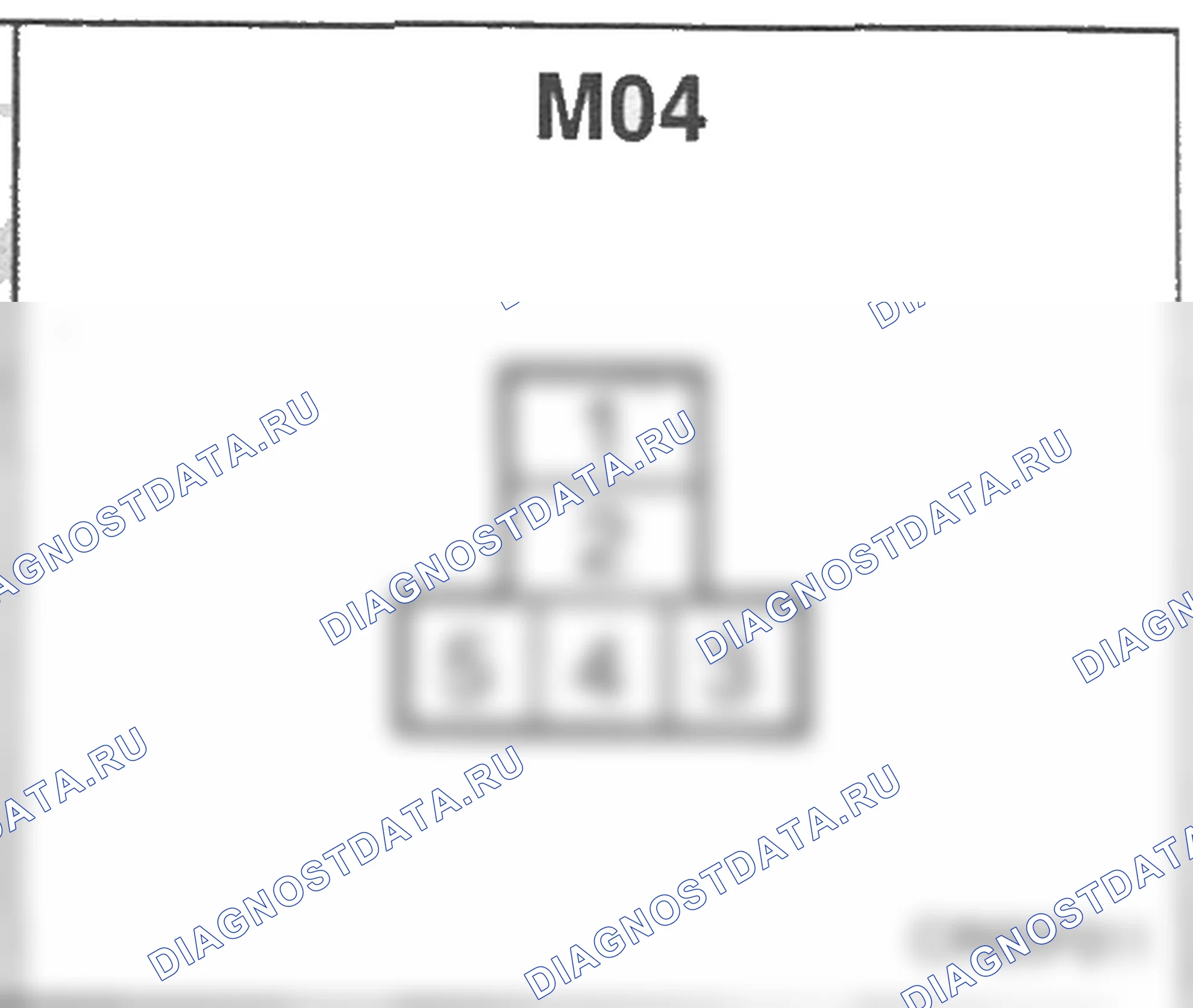 Распиновка разъёма M04 — основного жгута. Hyundai H-1 A1