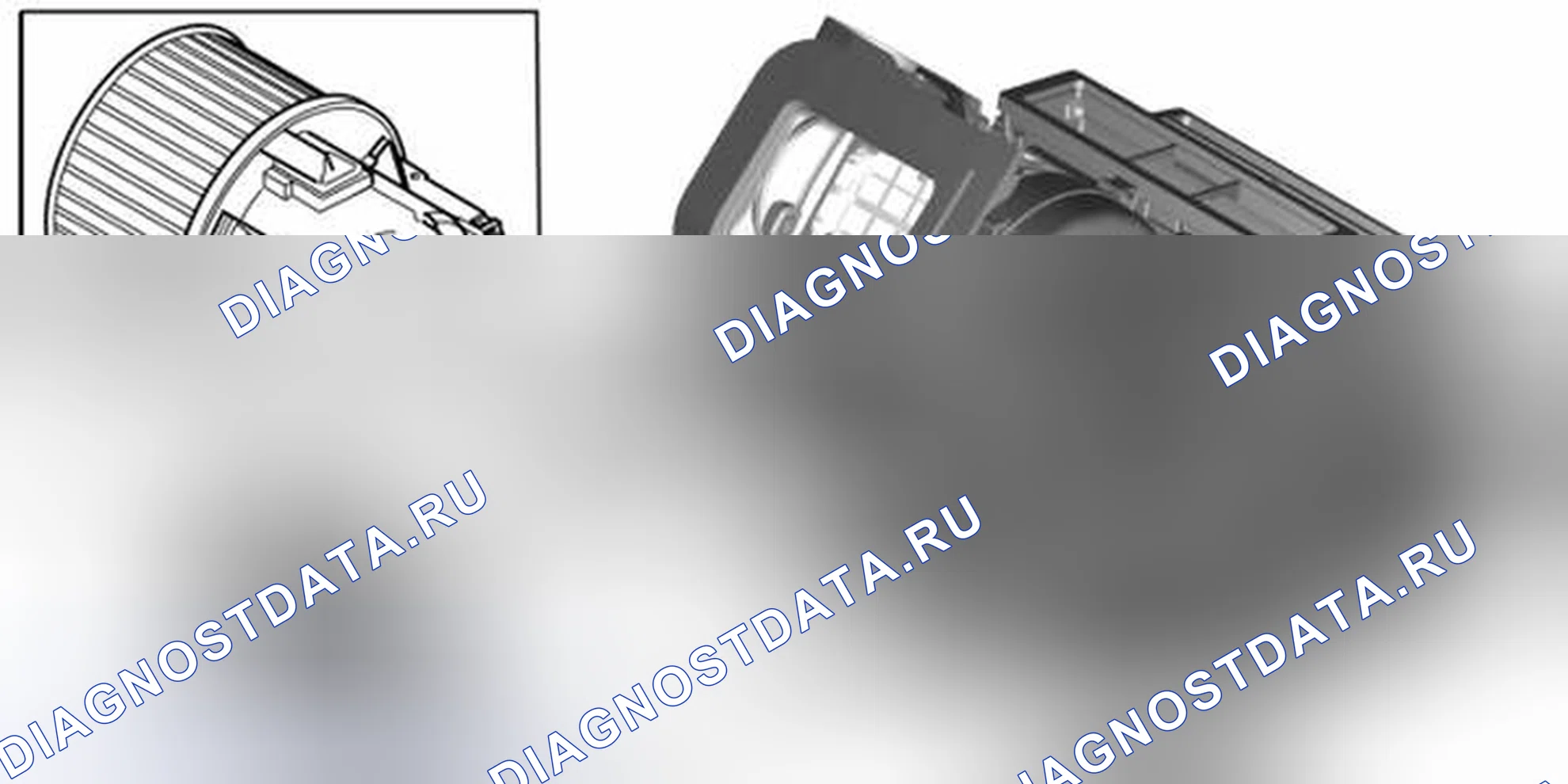 Рис. 865: ВЕНТИЛЯТОР ВОЗДУХОДУВКИ. Volvo S80 II рестайлинг