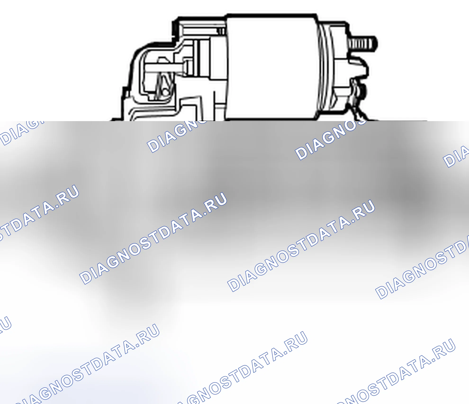 Рис. 18: Стартерный двигатель. Kia Picanto III