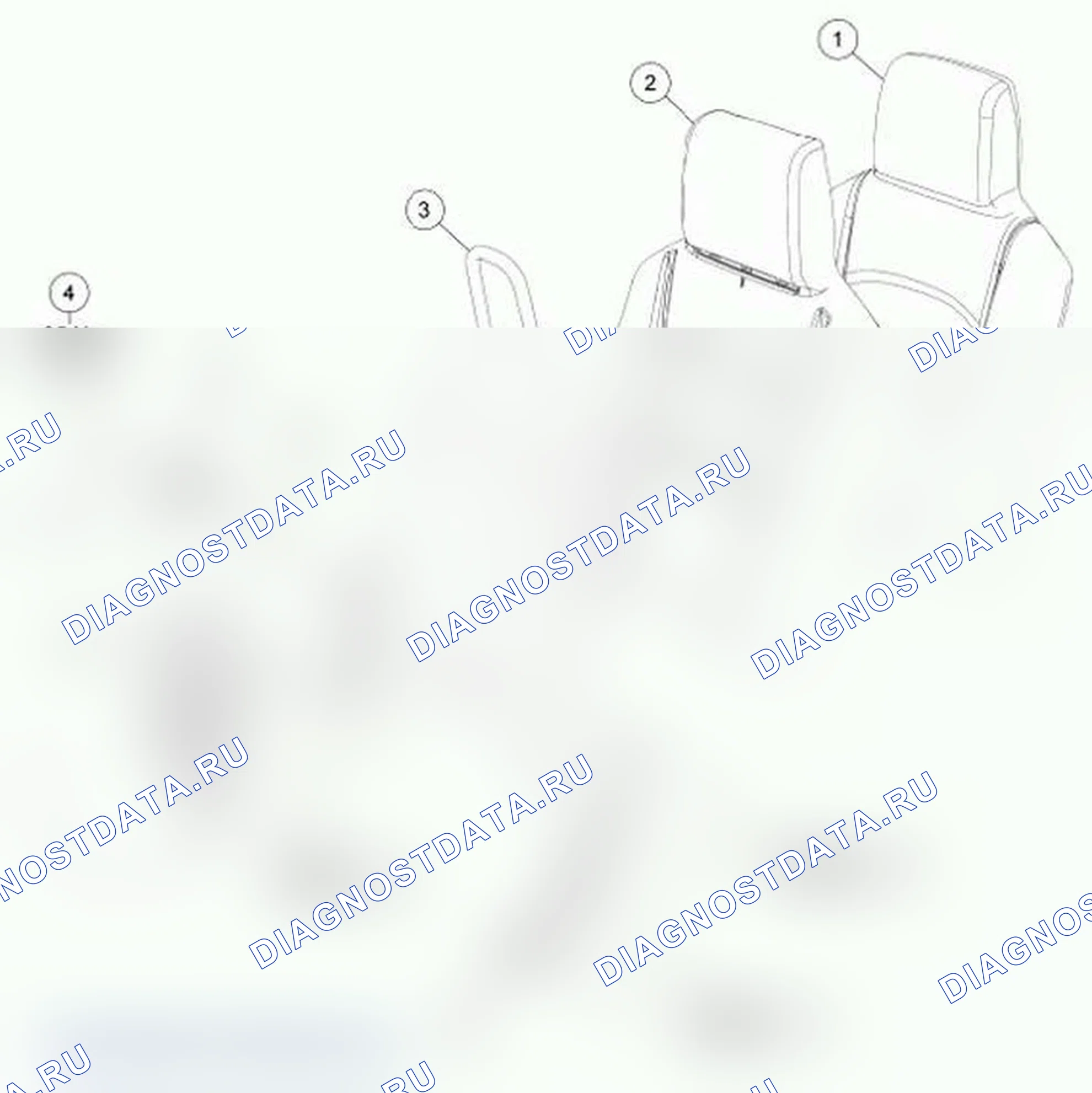 Рис. 23: Спинка сиденья. Ford Econoline E250 