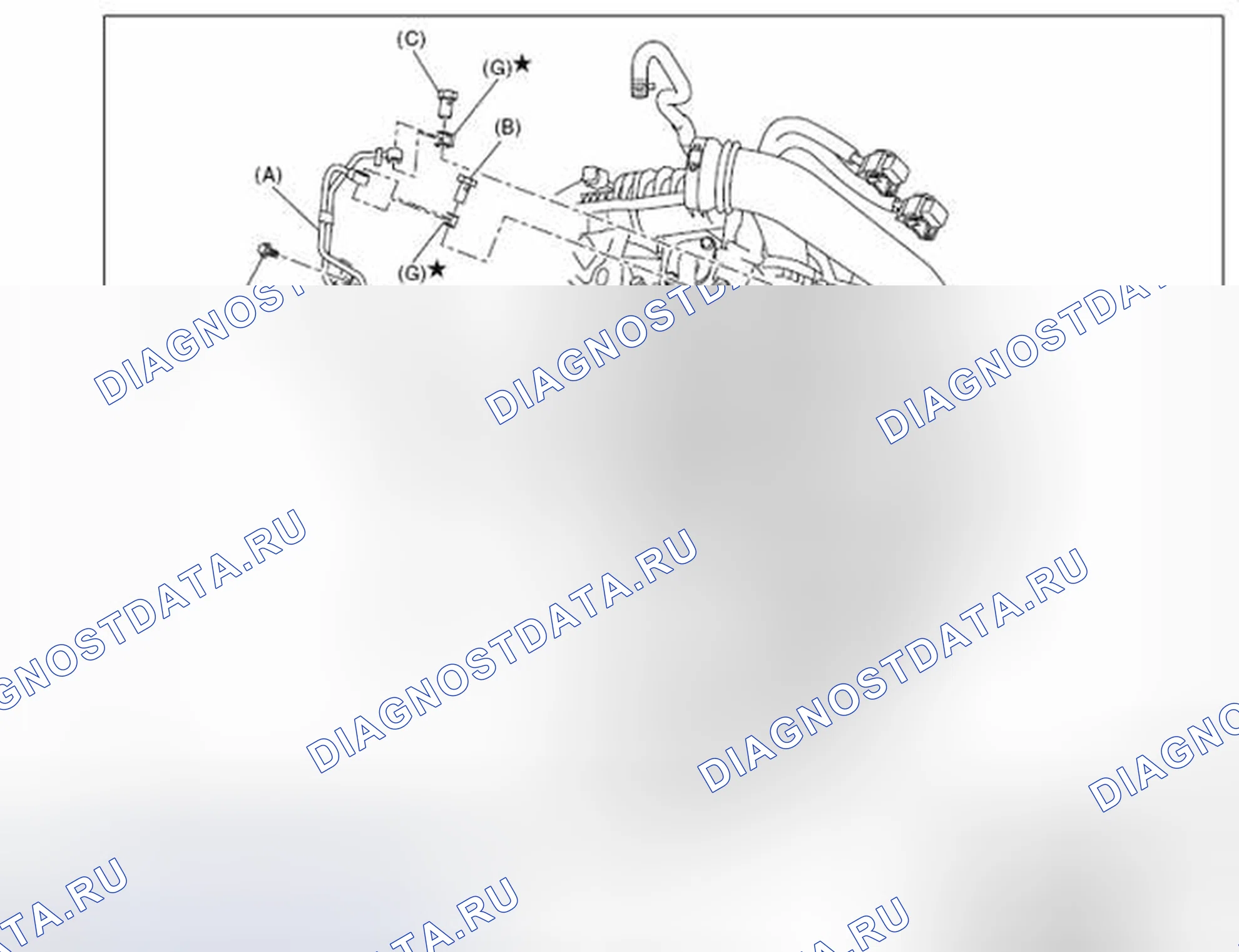 Рис. 64: УЗЕЛ МАСЛЯНОГО ТРУБОПРОВОДА. Subaru Forester SJ