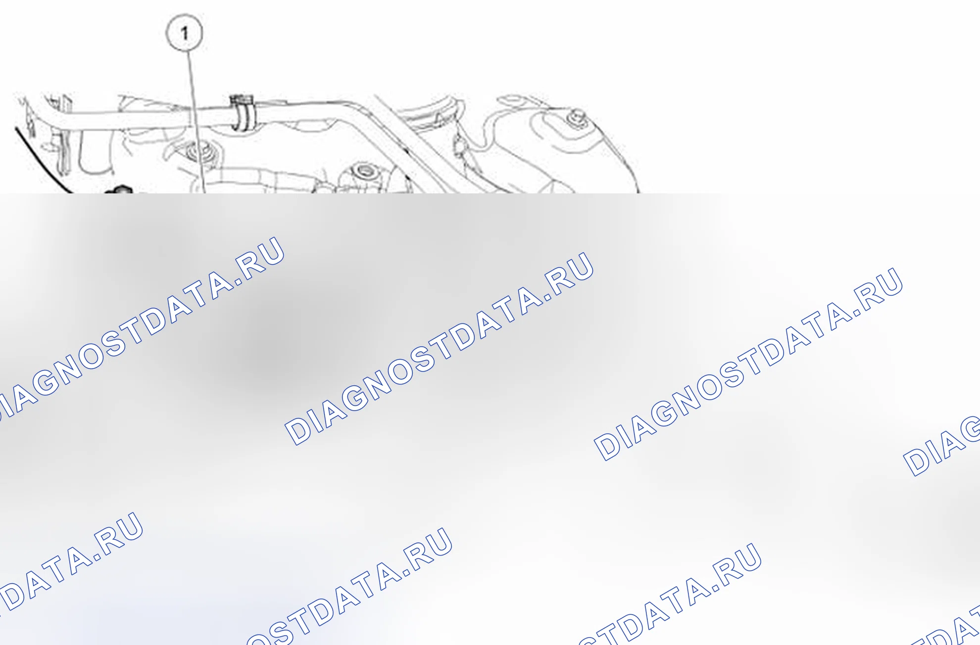 Рис. 45: Правый турбокомпрессор (Вид 3 из 6). Hyundai ix55 I