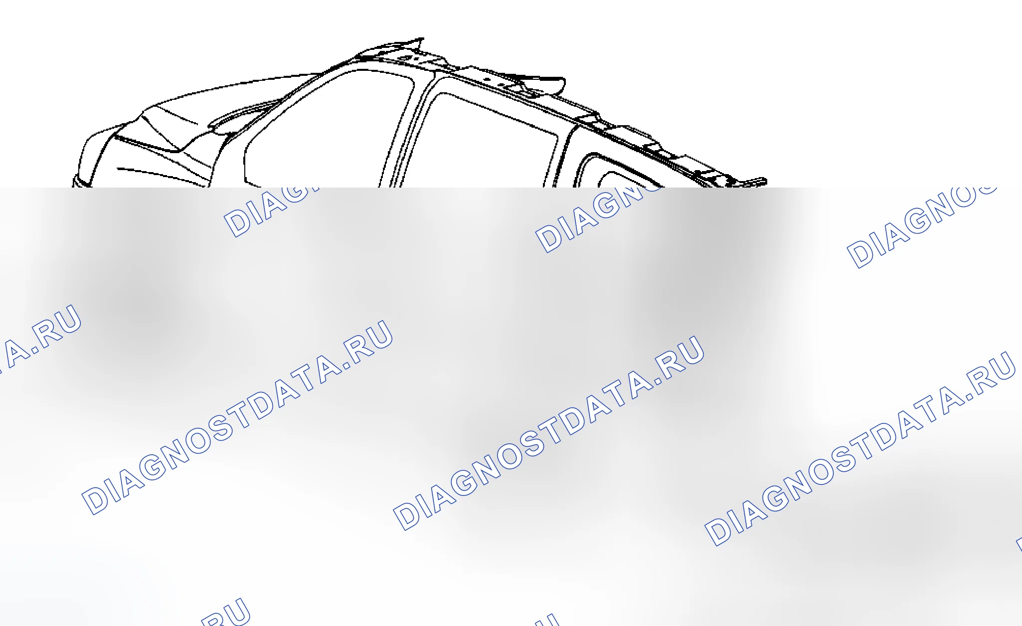 Рис. 10: Замена формовки - со стороны корпуса передней двери. Chevrolet Uplander I