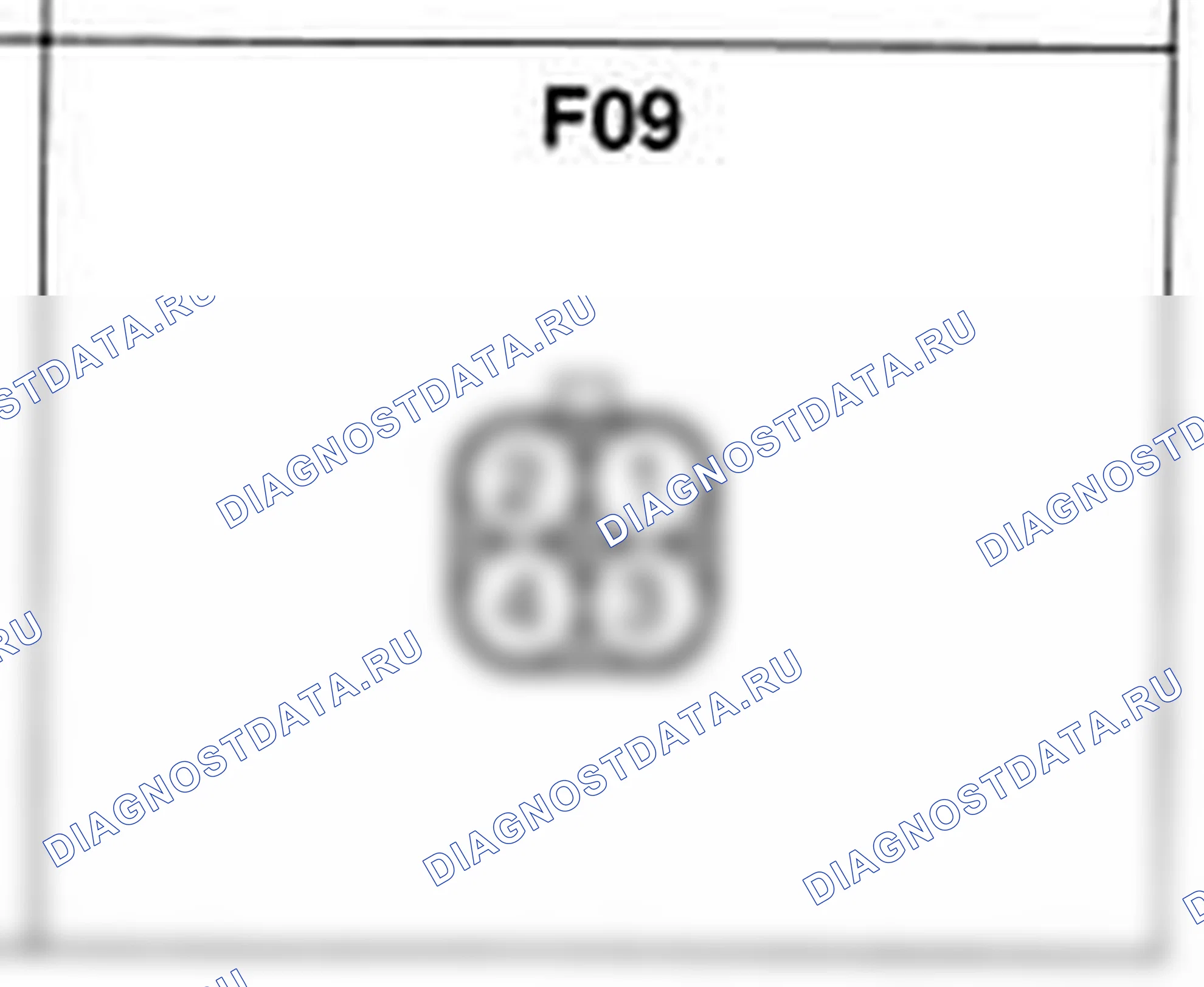 Распиновка разъёма F09 — основного жгута. Hyundai Atos MX