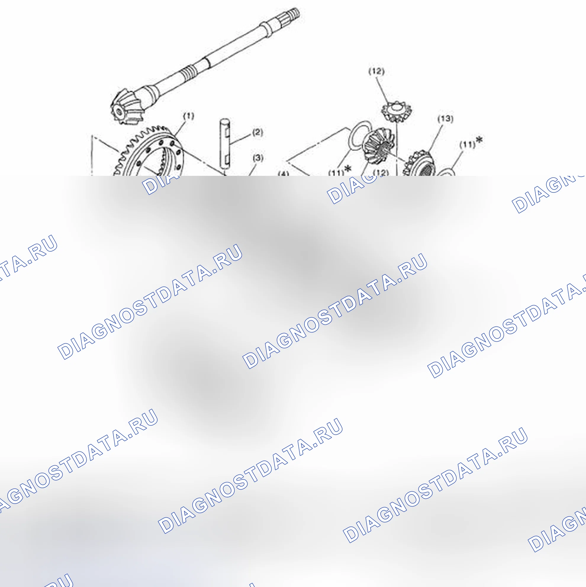 Рис. 586: ДИФФЕРЕНЦИАЛ. Subaru Legacy BL/BP рестайлинг