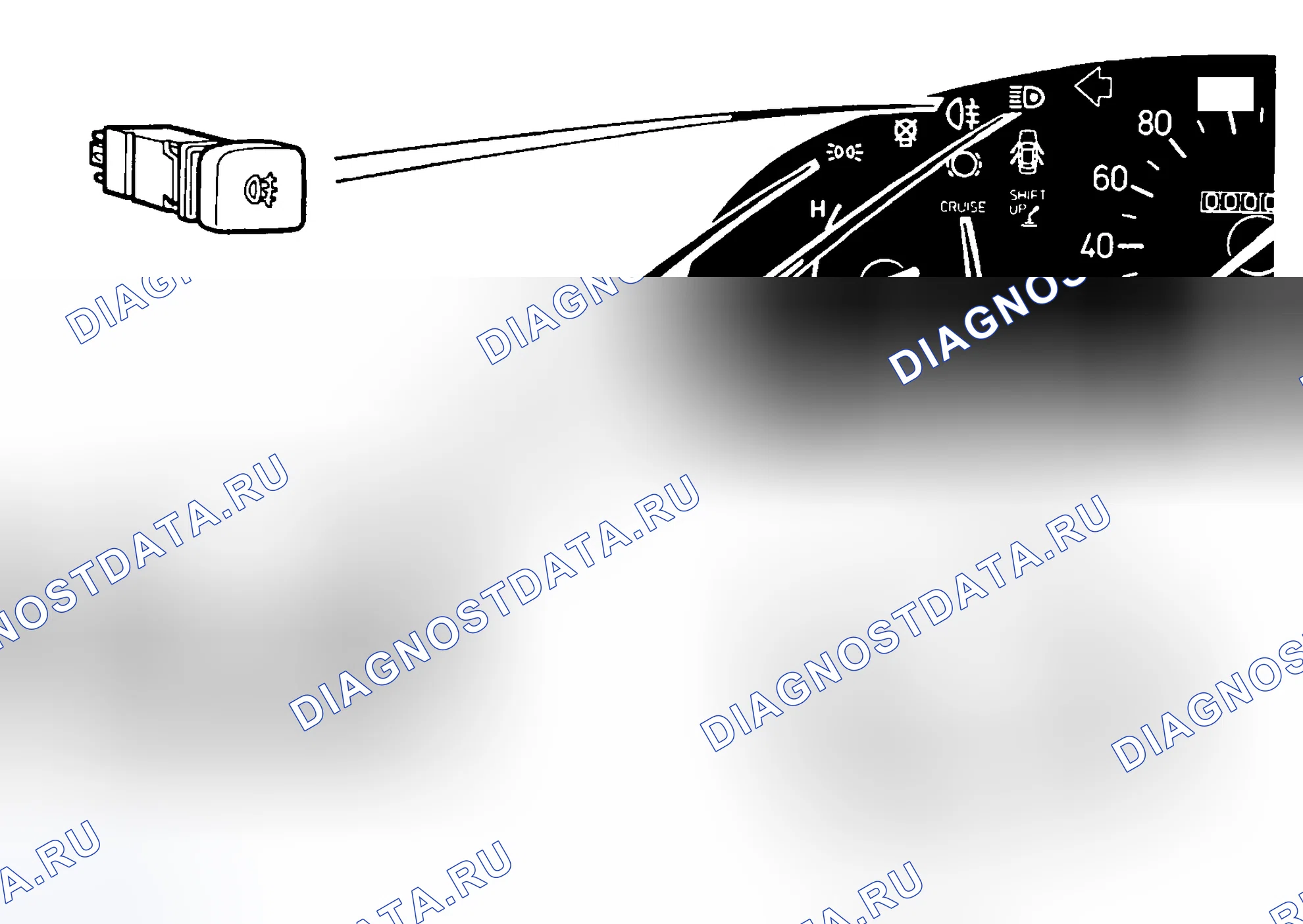 Рис. 117: Индикатор круиза. Kia Picanto I