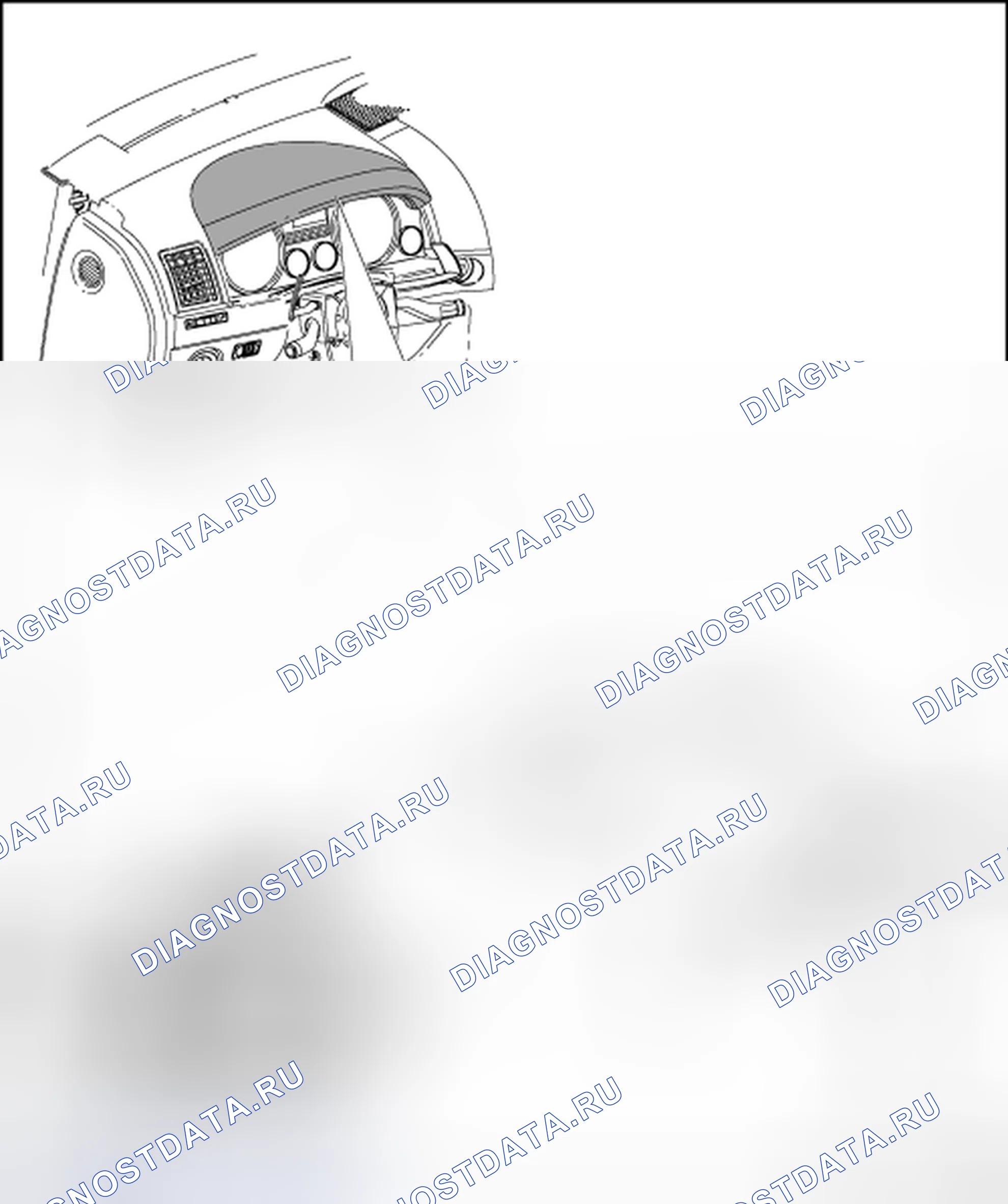Рис. 60: ПРИБОРНЫЙ КОЖУХ. Volkswagen Touareg I