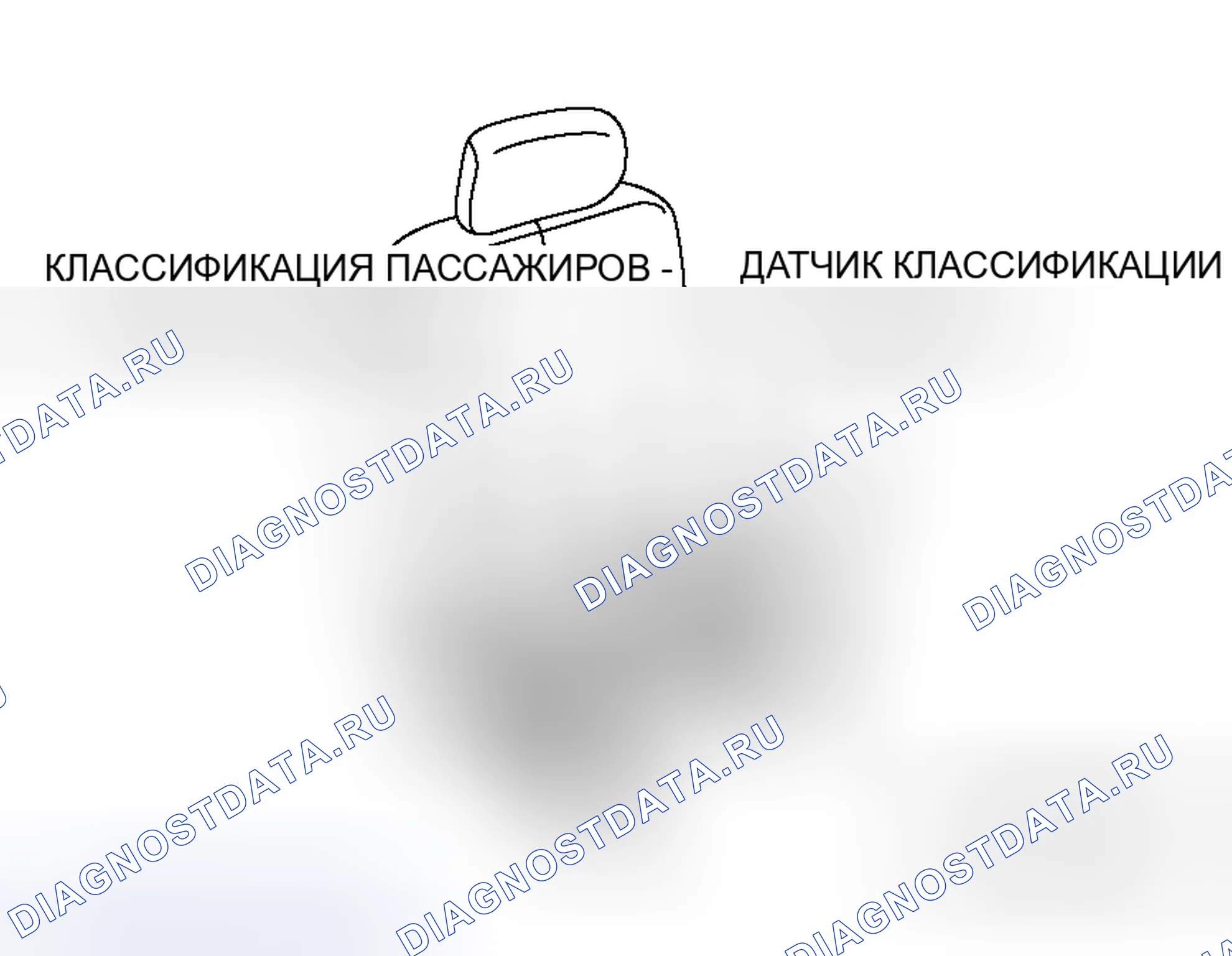 Рис. 324: ДАТЧИК КЛАССИФИКАЦИИ ПАССАЖИРОВ. Mitsubishi Endeavor I