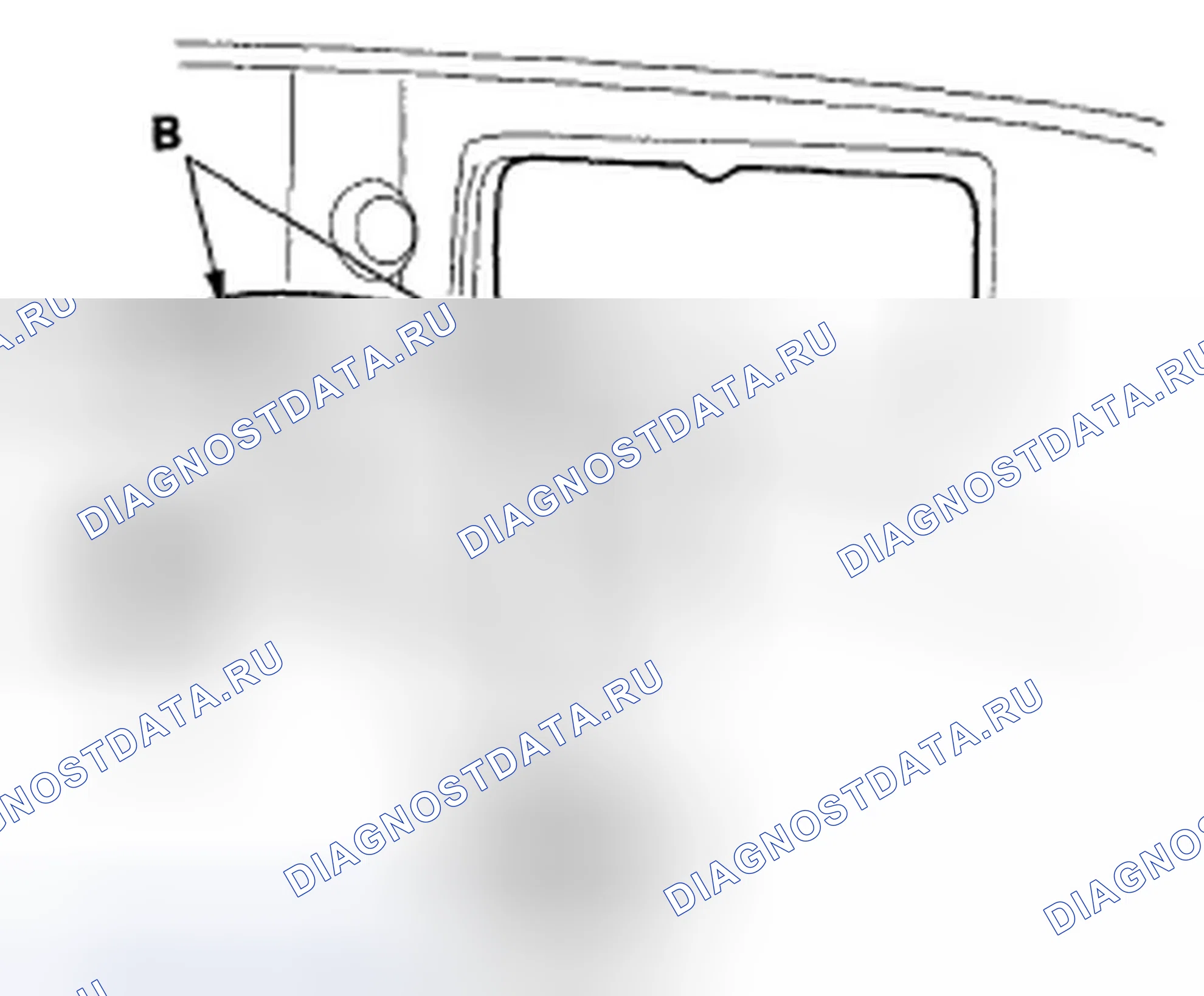 Рис. 47: Снятие / установка трима - зона задней двери. Honda Fit I