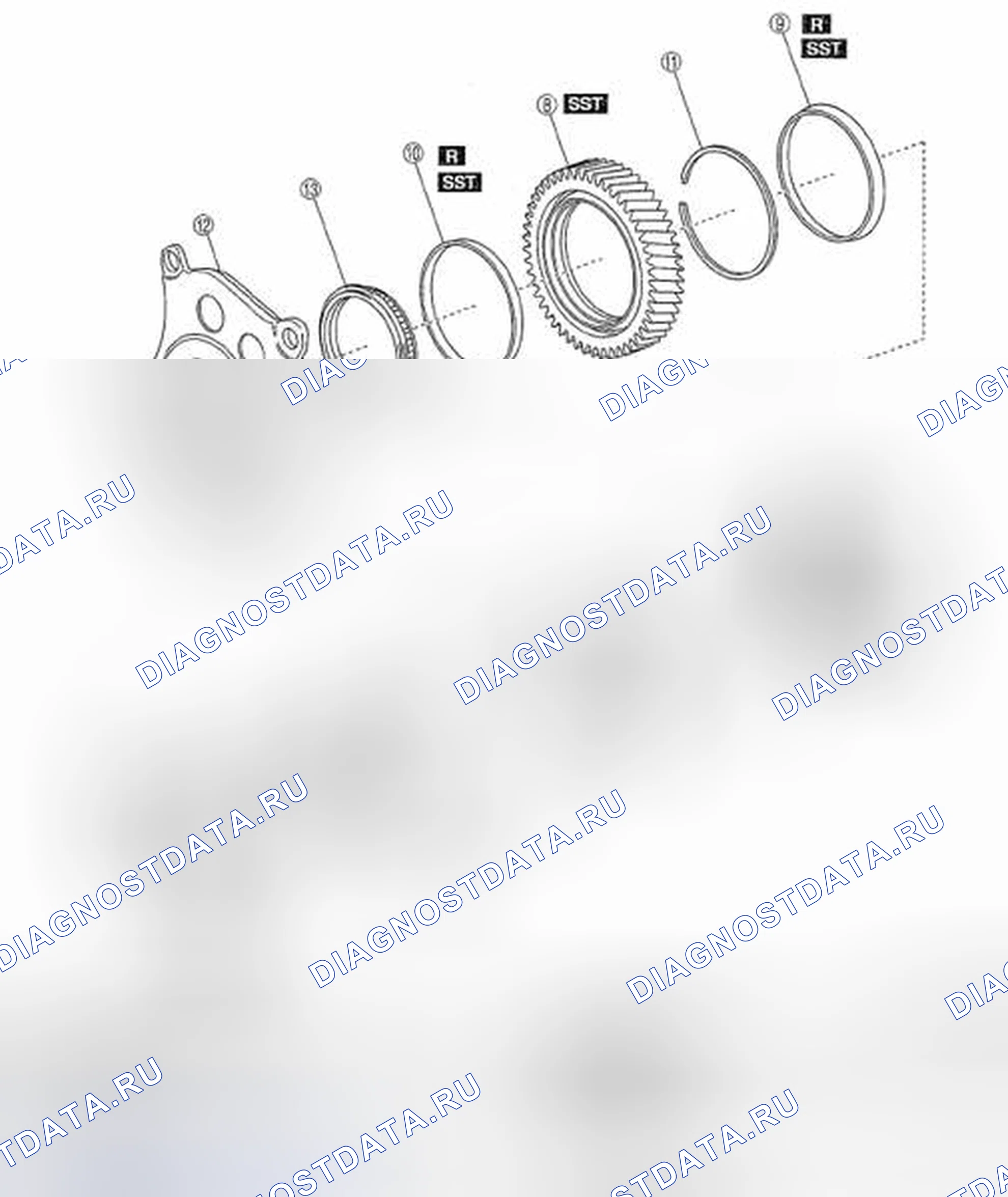 Рис. 62: Компоненты. Mazda CX-9 I