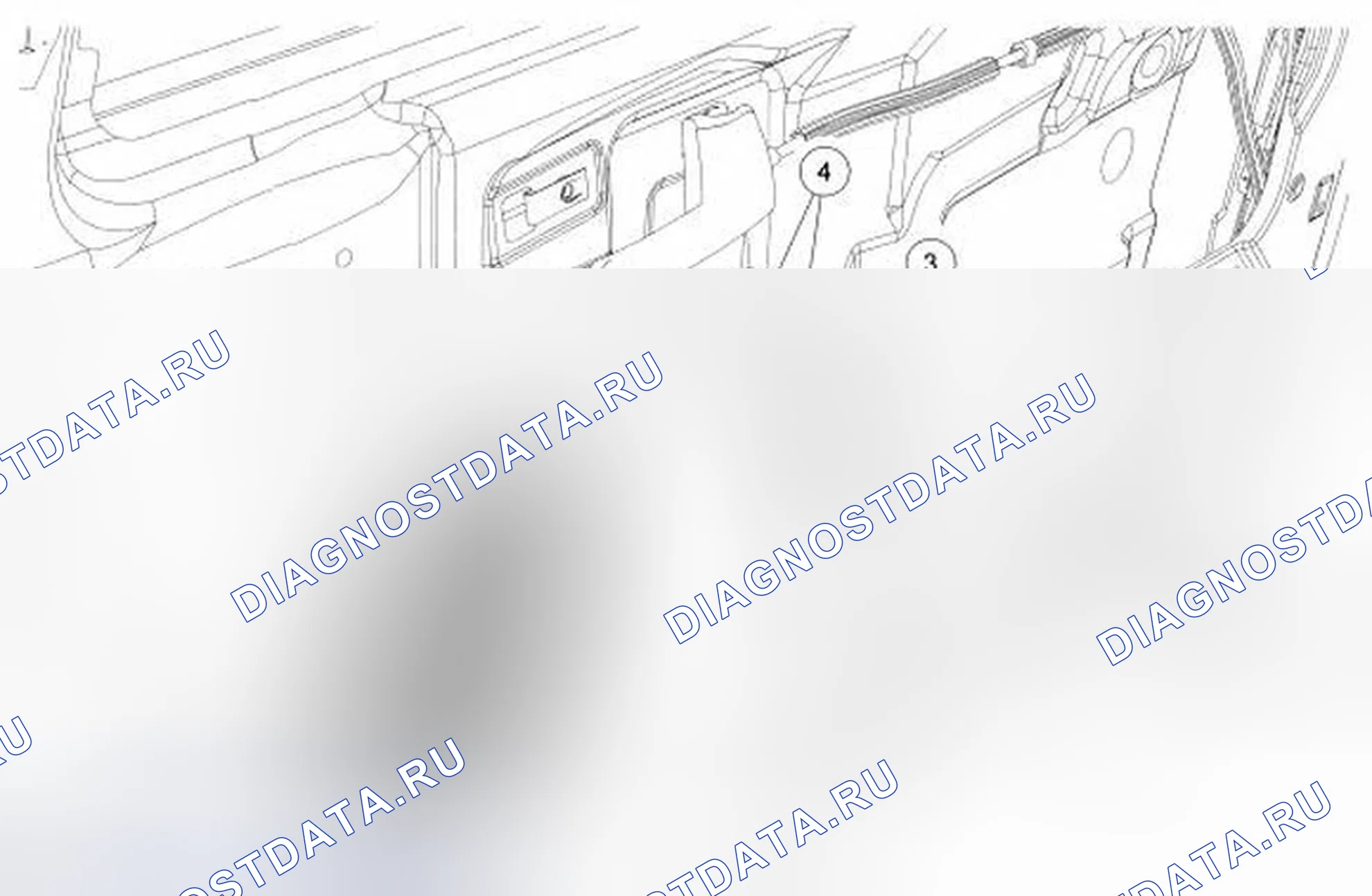 Рис. 97: Датчик бокового удара - передняя дверь. Ford Focus II рестайлинг