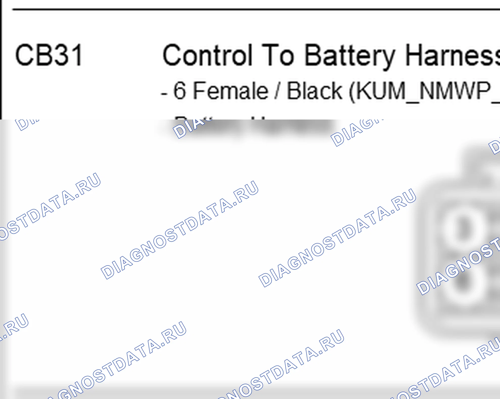 Распиновка разъёма CB31 — harness connection. Hyundai ix35 EL