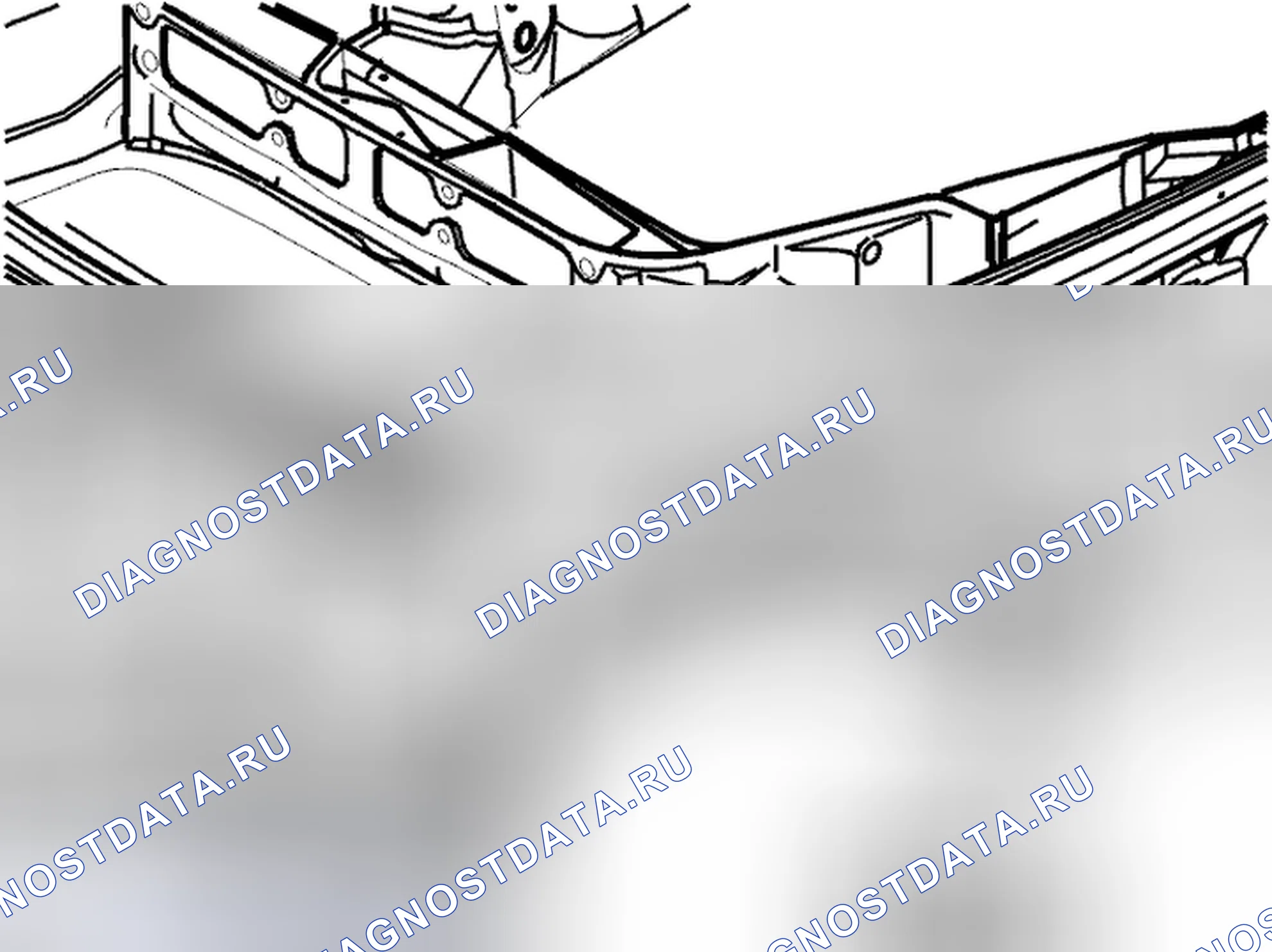 Рис. 26: Замена наружного пола. Volvo C70 I