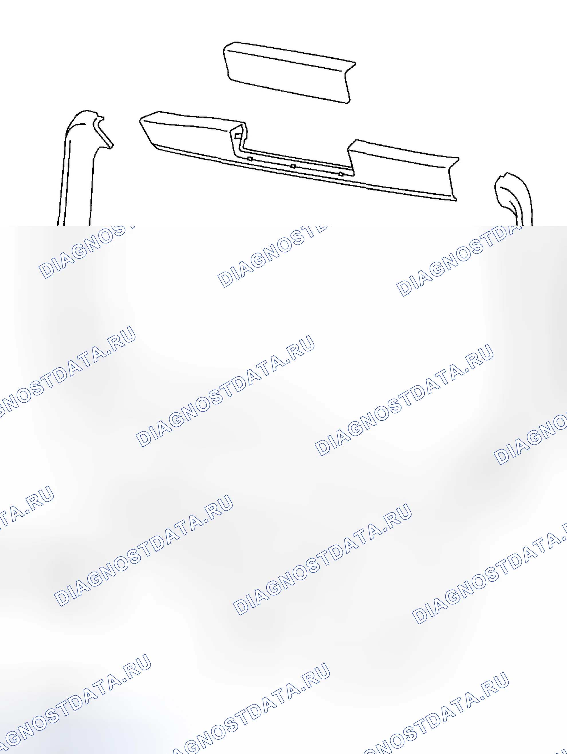 Рис. 59: ОТДЕЛКА ЗАДНИХ ВОРОТ. Subaru Forester SG