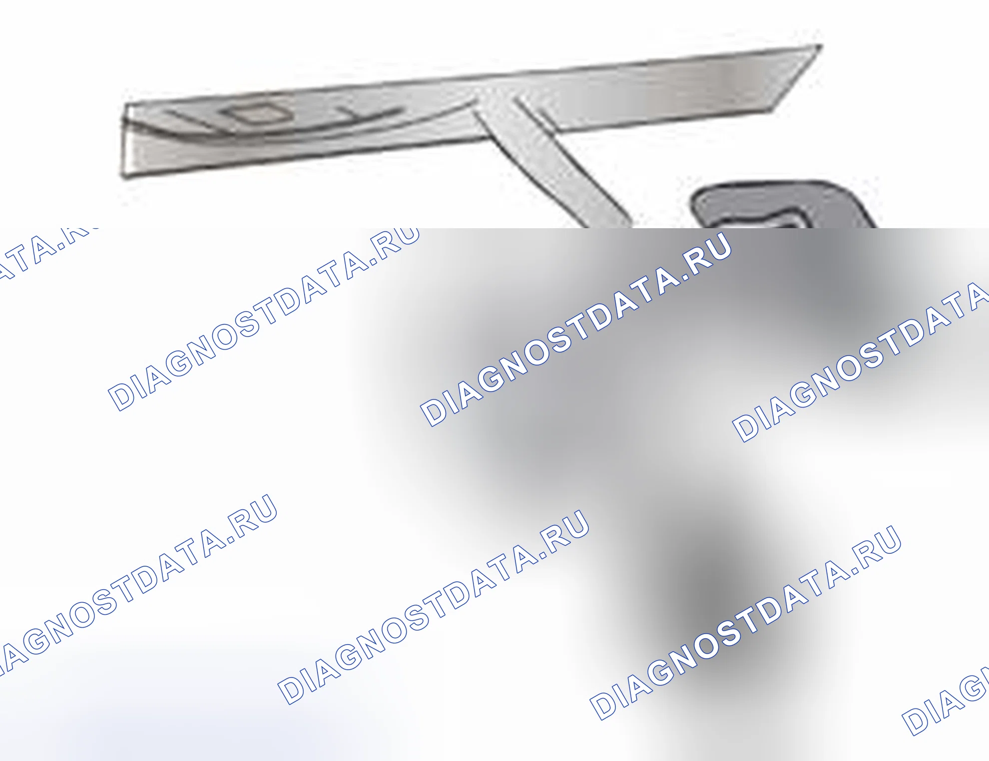 Рис. 60: Кронштейн датчика дождя. Ford Pickup F250 Super Duty II