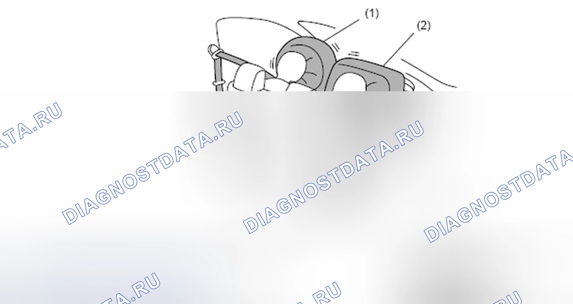 Рис. 3: УСТРОЙСТВО ПРЕДВАРИТЕЛЬНОГО НАТЯЖЕНИЯ РЕМНЯ БЕЗОПАСНОСТИ. Subaru Legacy BM/BR рестайлинг